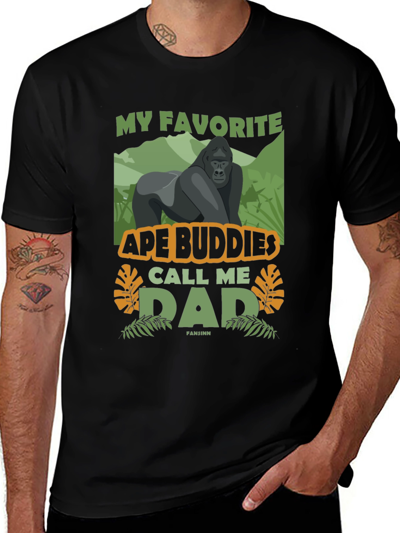 Variant 13 of Ape Buddies Dad Graphic T-Shirt