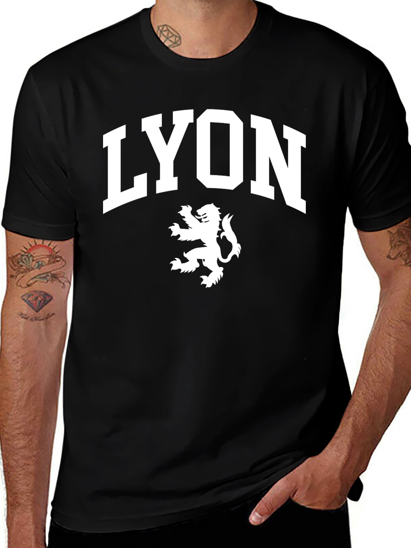 Lyon Graphic Tee - Men's Black T-Shirt
