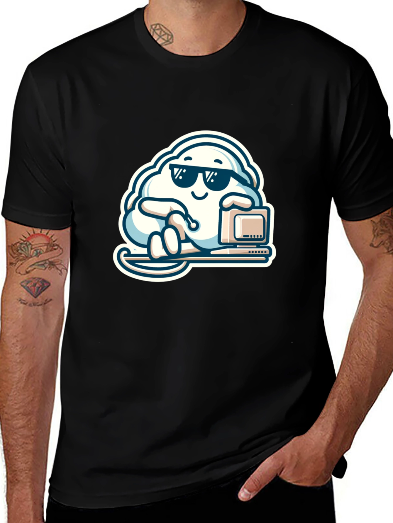 Variant 7 of Cool Cloud Computing T-Shirt - Tech Humor Tee