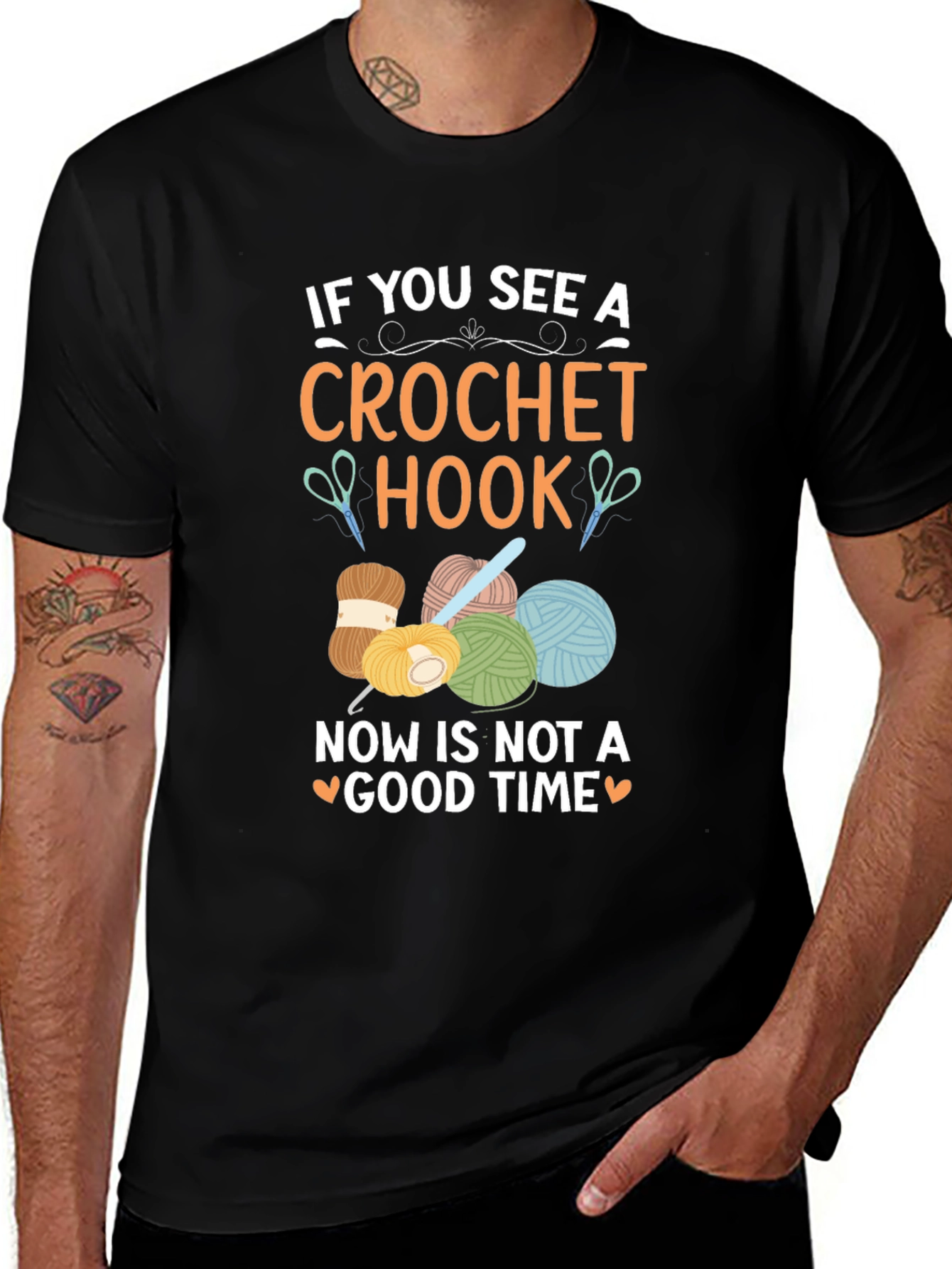 Variant 11 of Crochet Hook T-Shirt - Funny Crafting Tee