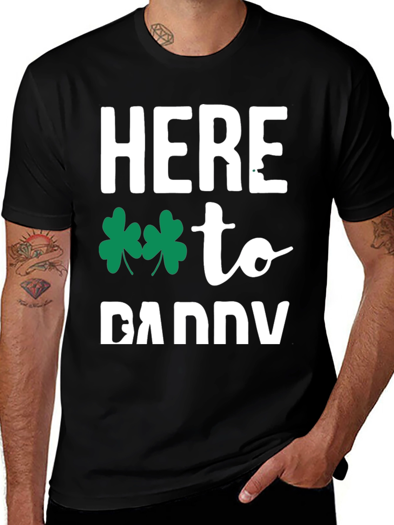 Here to Daddy St. Patrick's Day T-Shirt