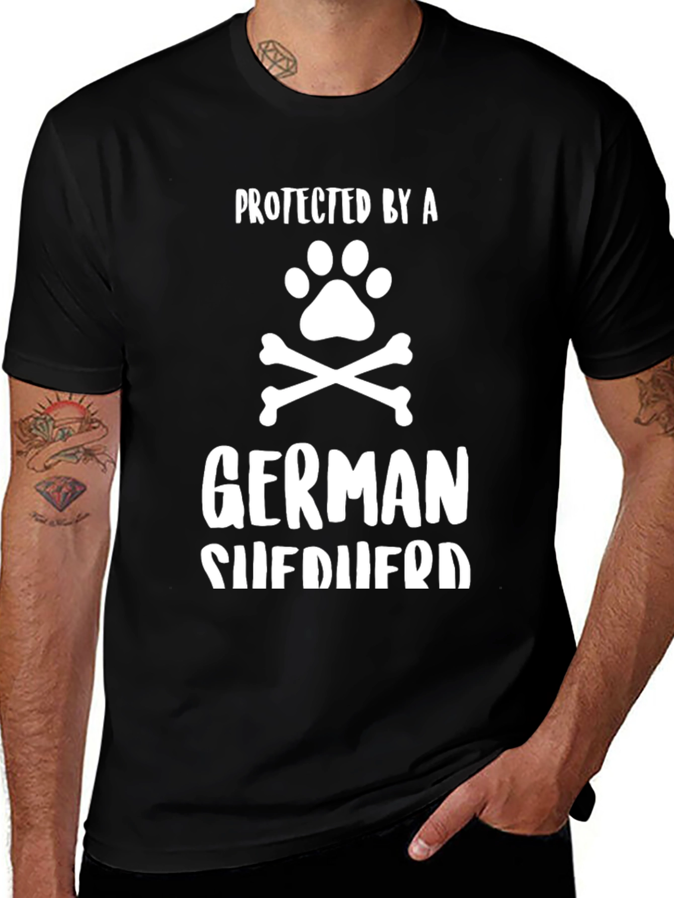 Protected by a German Shepherd T-Shirt