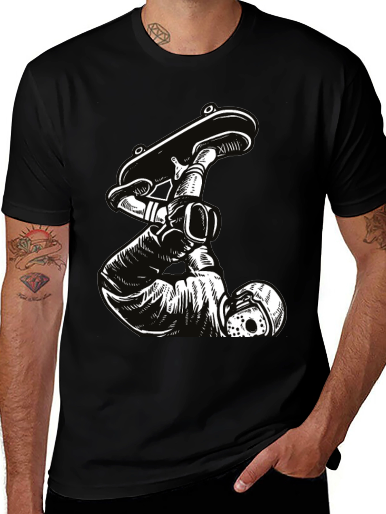Variant 20 of Skateboarding Jason Voorhees Black T-Shirt