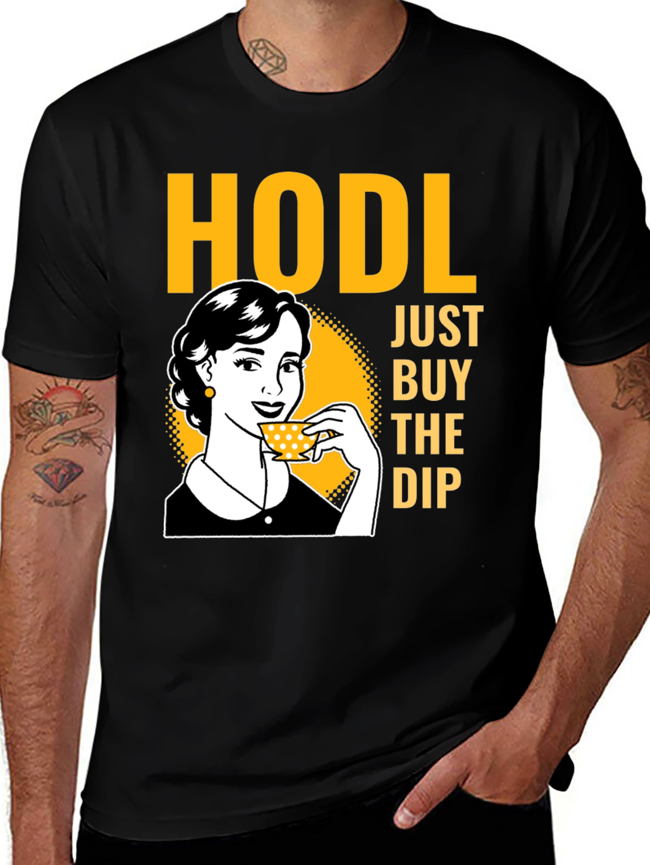 Variant 3 of HODL Just Buy The Dip T-Shirt
