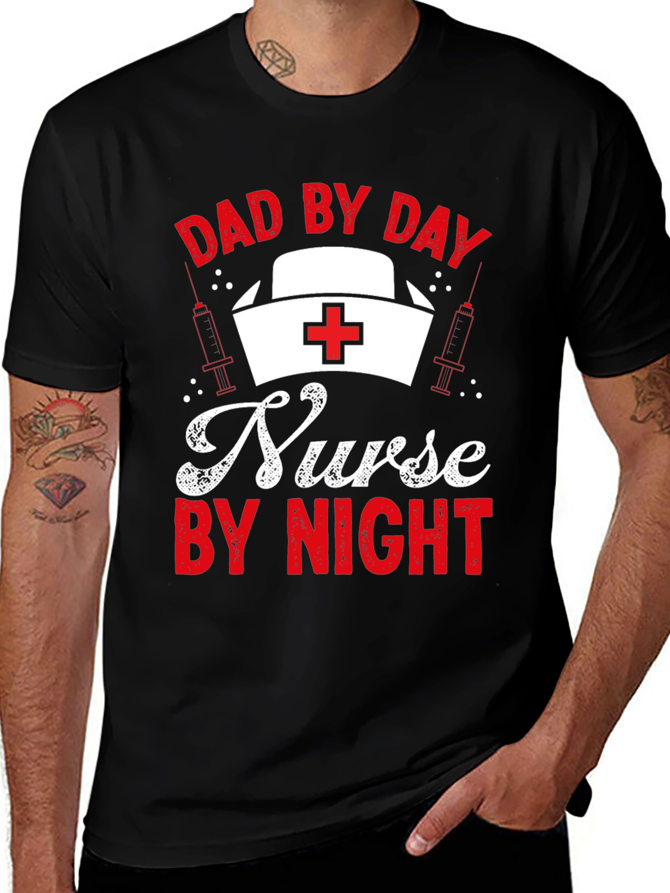 Variant 11 of Dad By Day, Nurse By Night T-Shirt