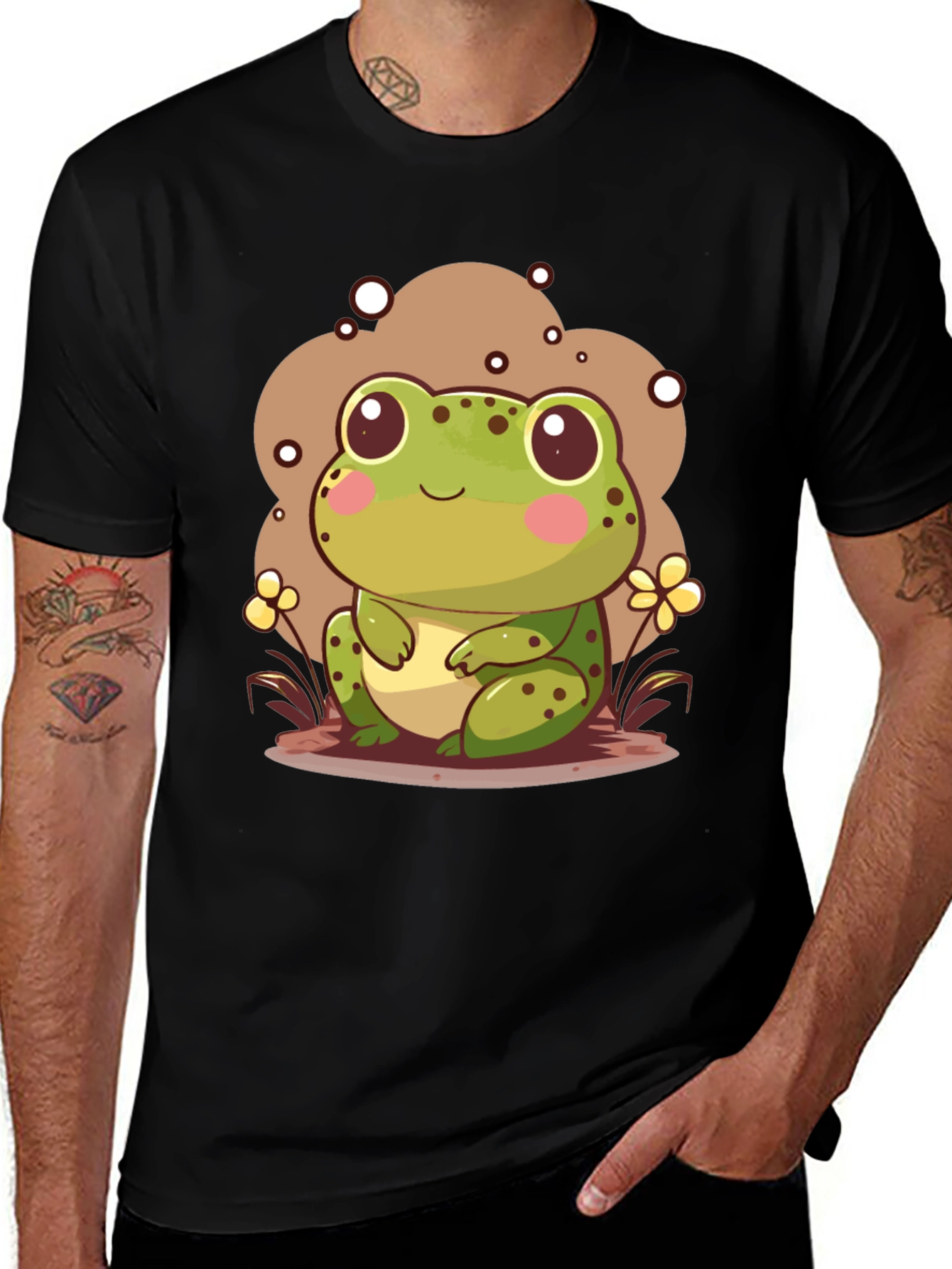 Variant 15 of Cute Frog Graphic Tee - Unisex