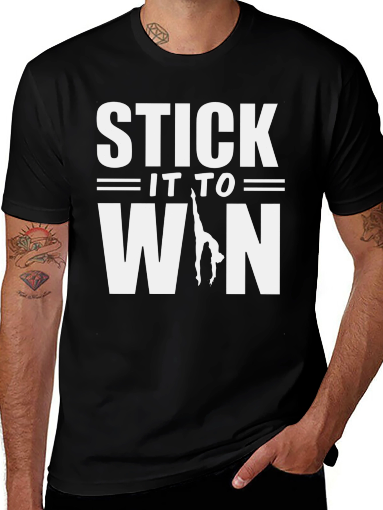 Stick It To Win Gymnastics Graphic Tee