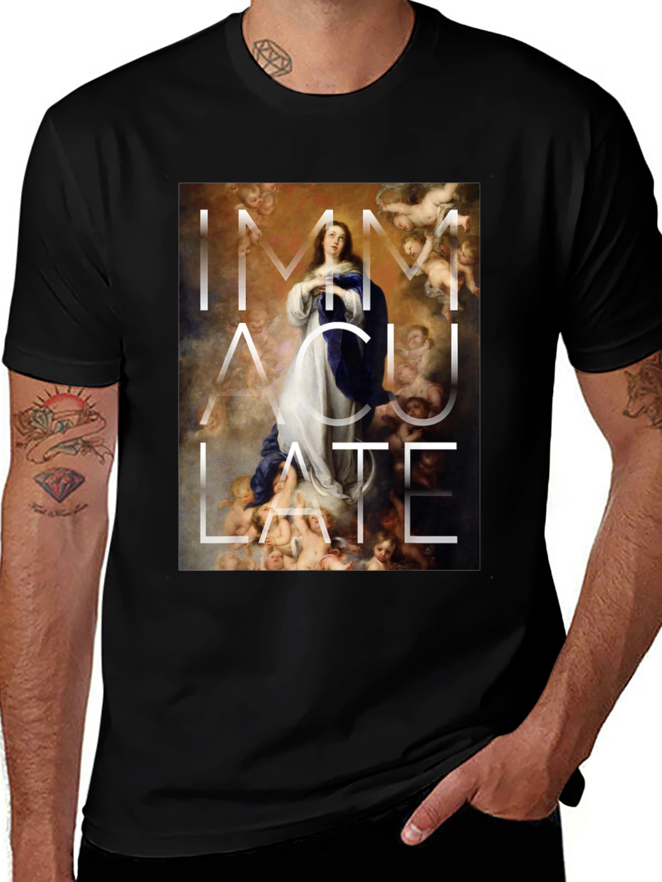 Variant 2 of Immaculate Mary T-Shirt - Artistic Graphic Tee