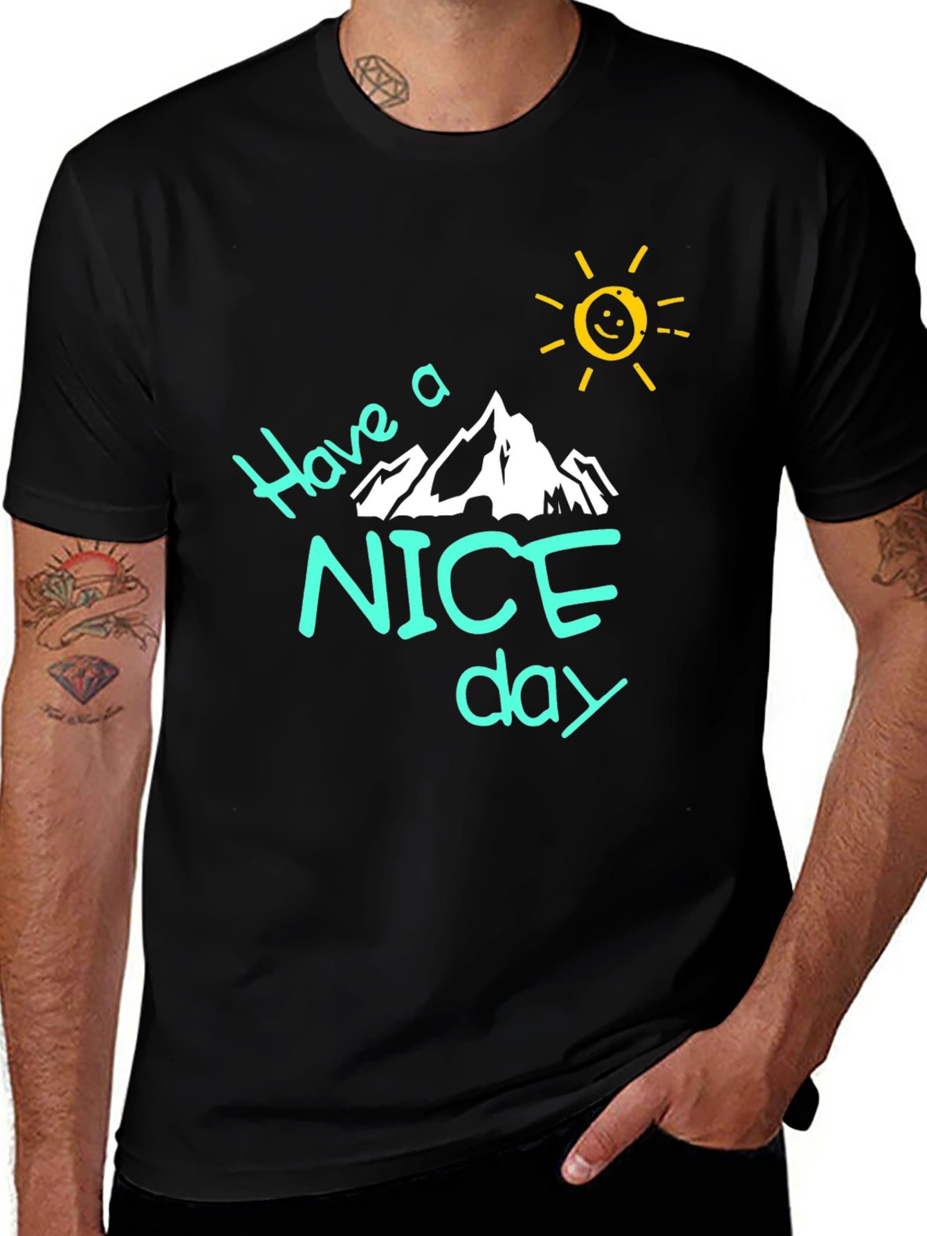 Variant 19 of Have A Nice Day Graphic T-Shirt