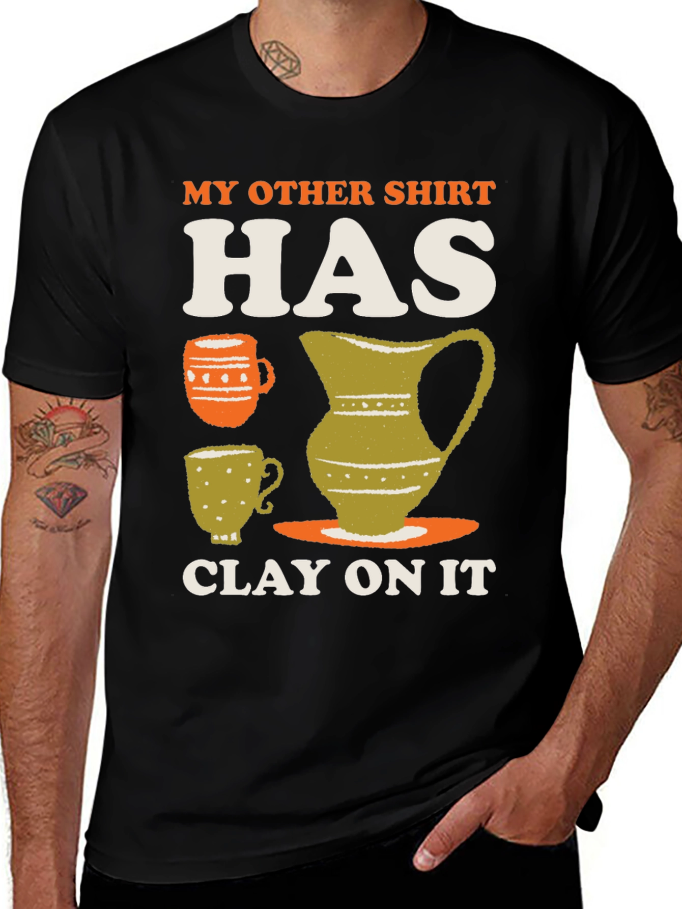 Variant 25 of Clay On It Graphic T-Shirt