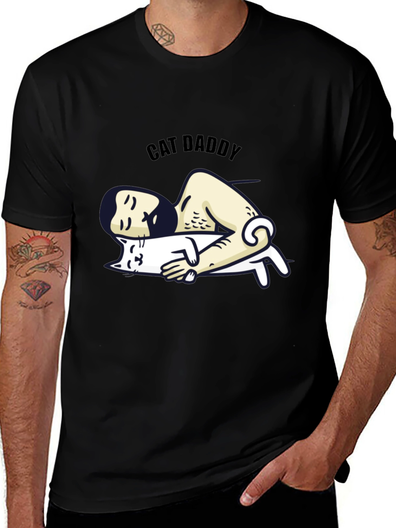 Variant 27 of Cat Daddy Graphic T-Shirt