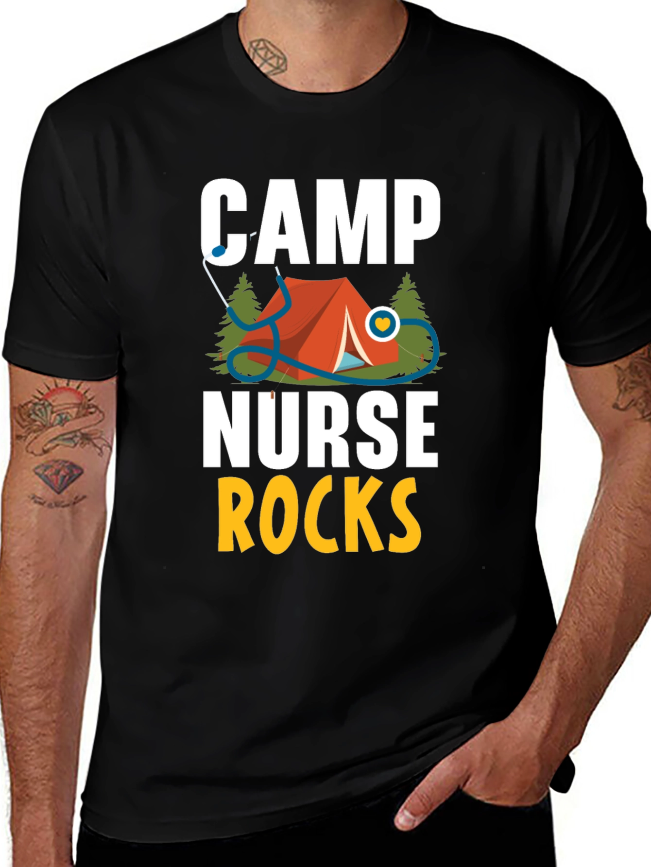 Variant 11 of Camp Nurse Rocks T-Shirt - Unisex