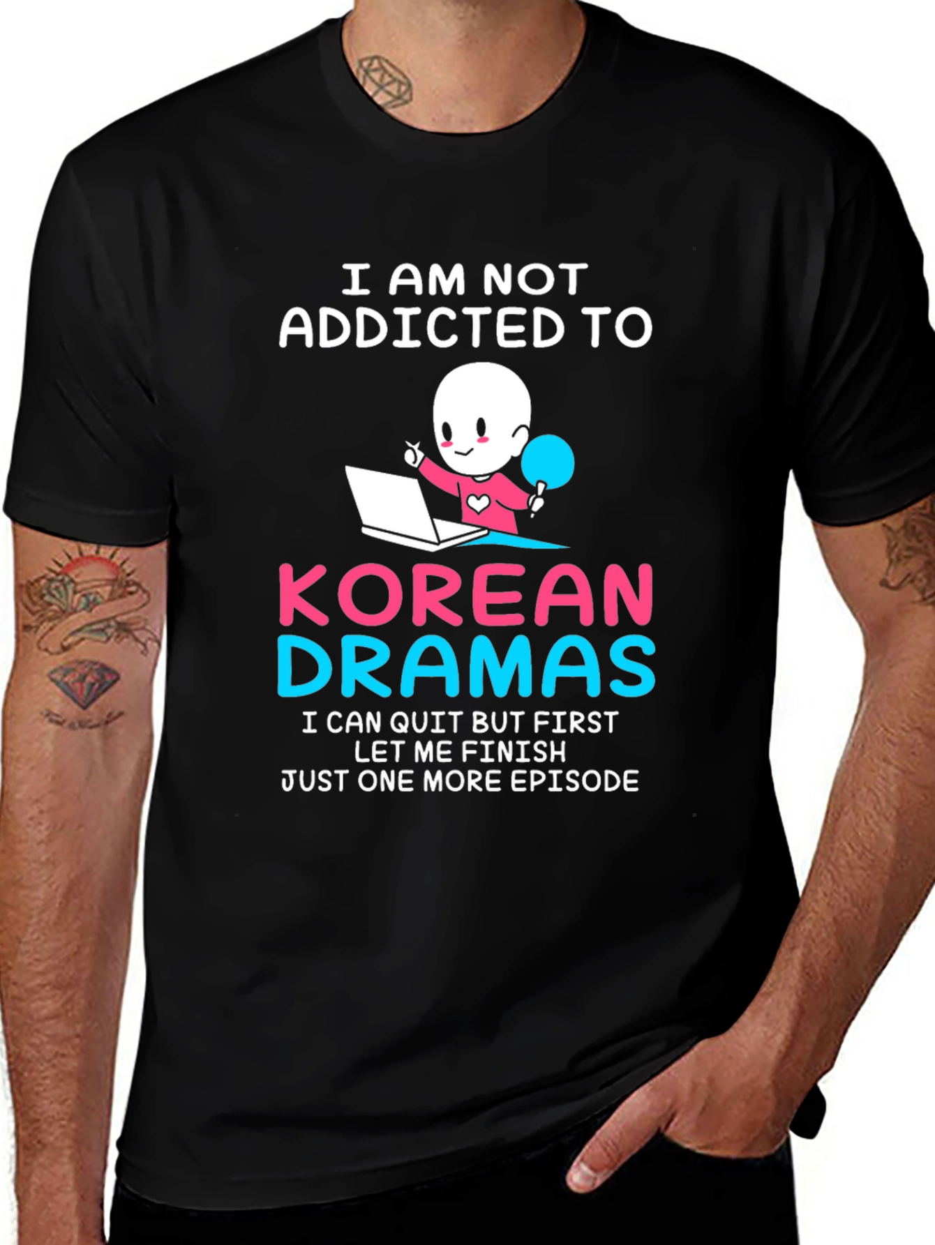 Korean Drama Addict T-Shirt - Funny Novelty Tee
