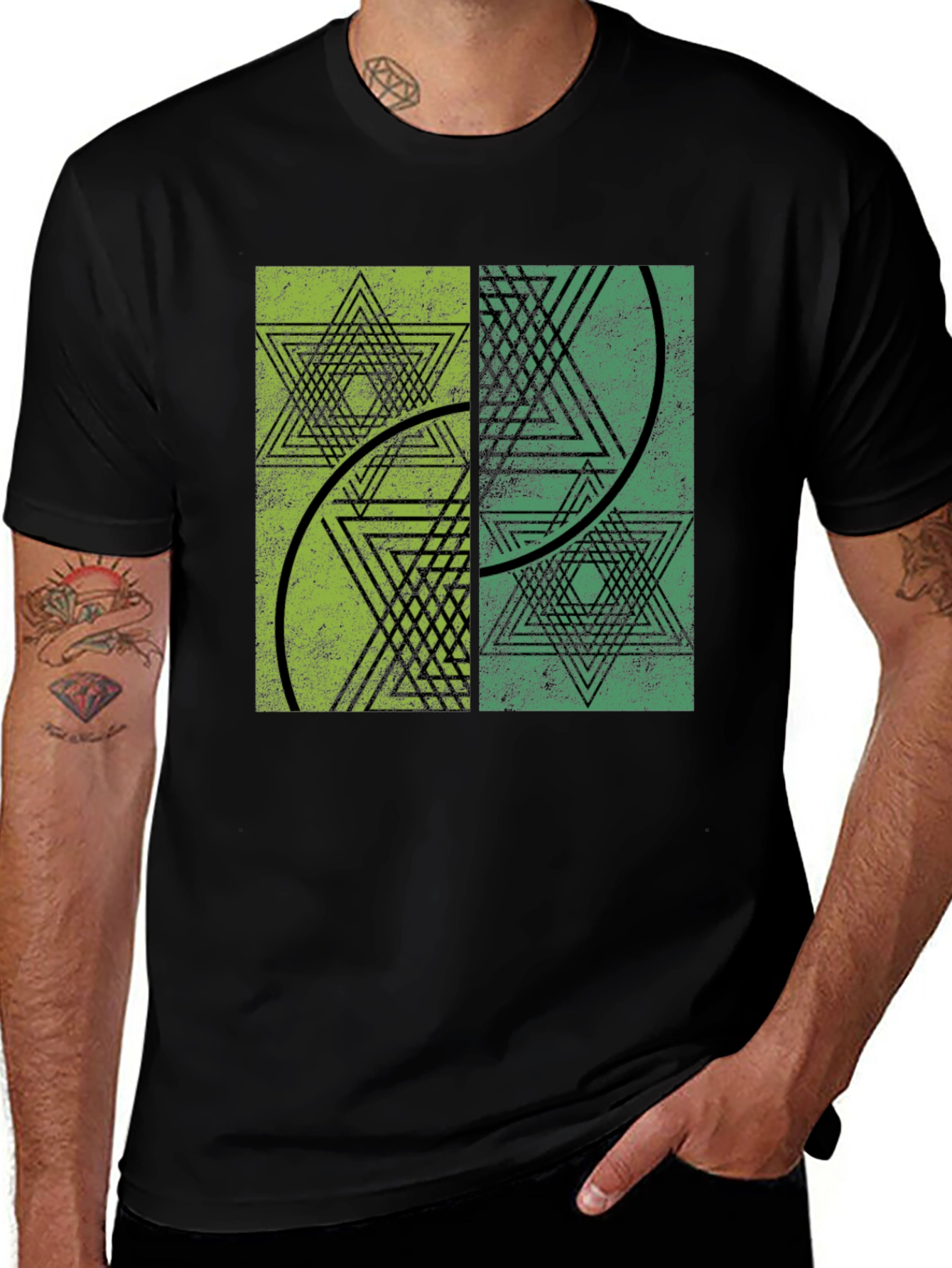 Variant 29 of Geometric Star Graphic T-Shirt - Unique Design