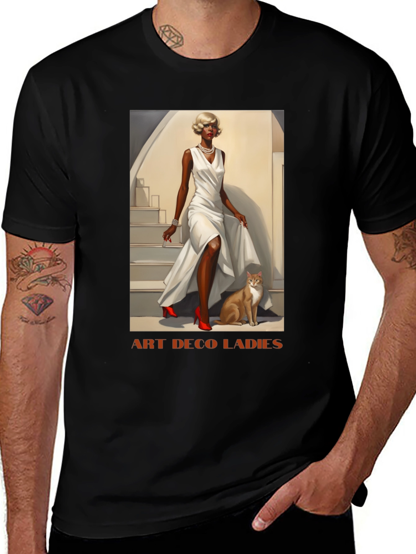 Variant 25 of Art Deco Ladies Graphic T-Shirt