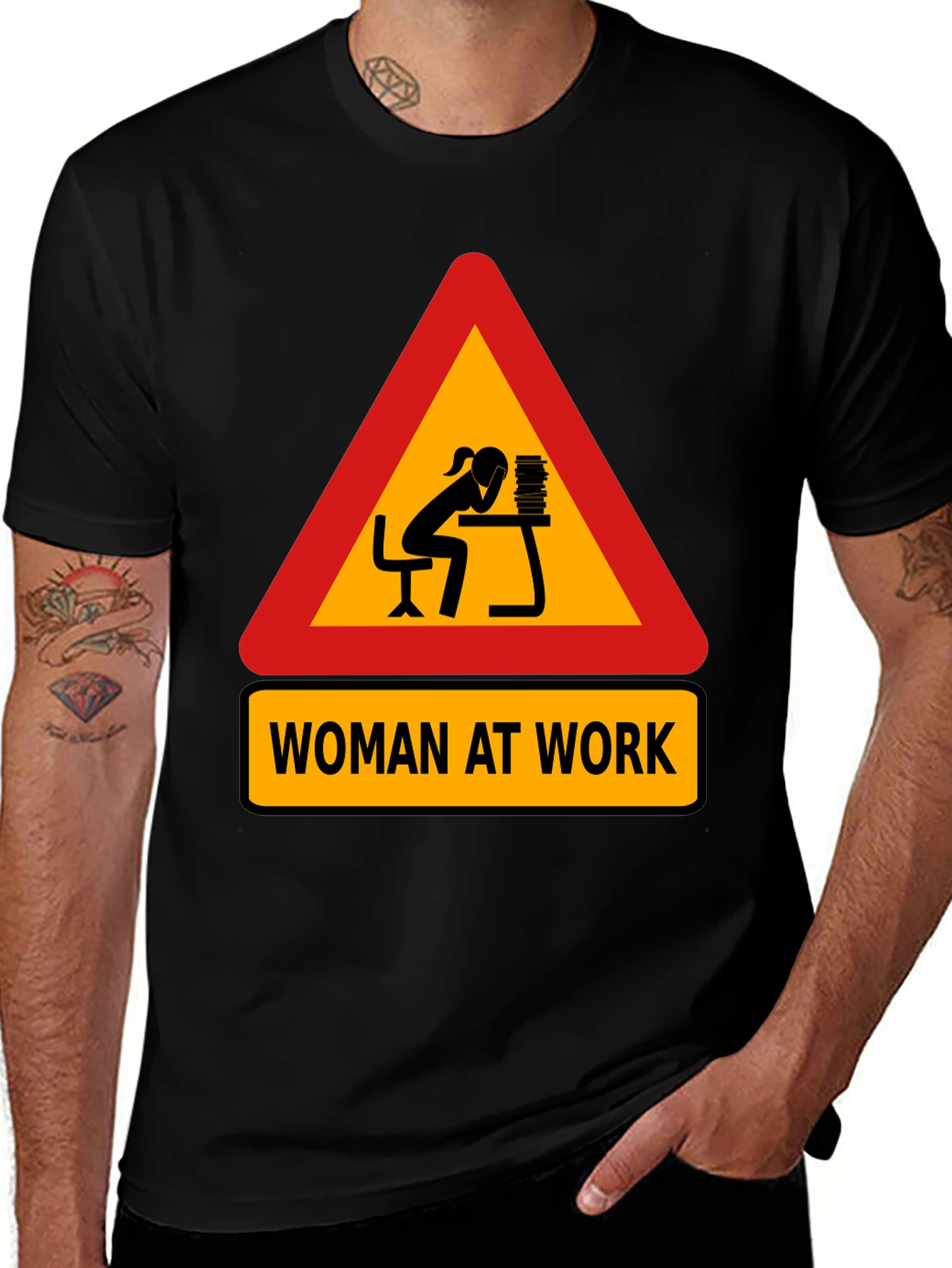Variant 12 of Woman At Work T-Shirt - Funny Office Apparel