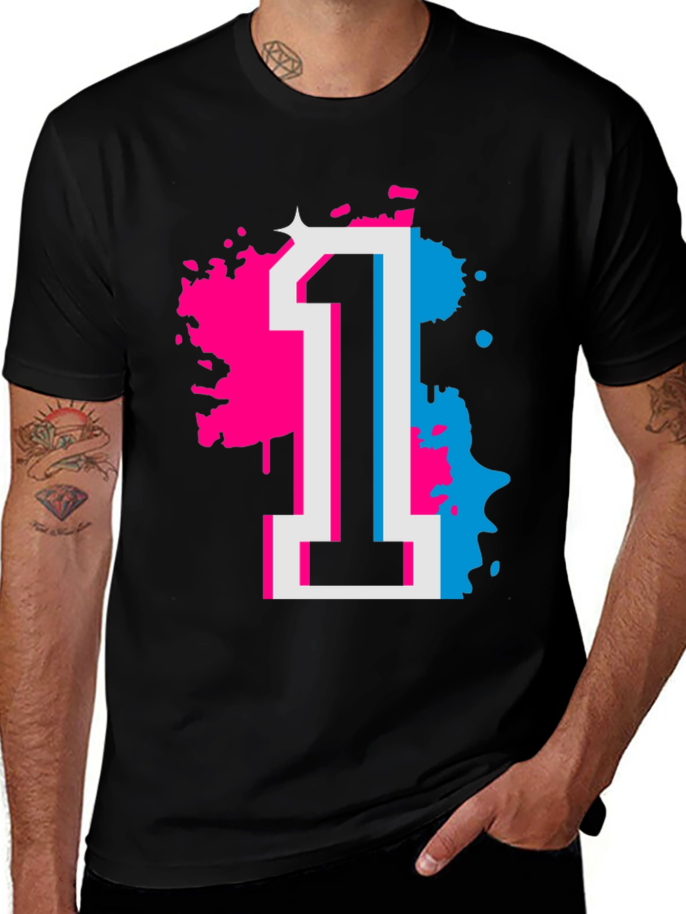 Number 1 Graphic Tee - Retro Style Shirt