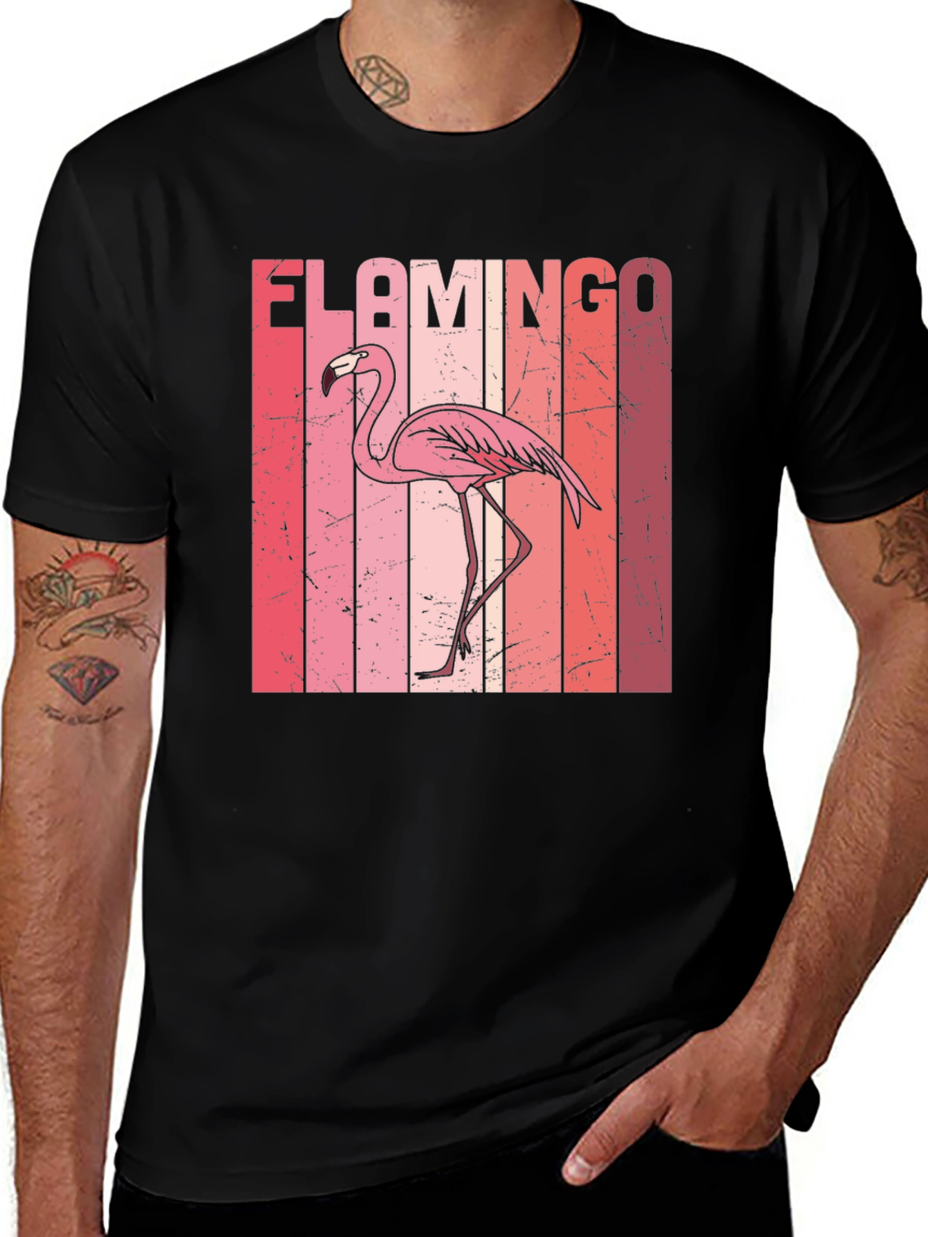 Variant 9 of Retro Flamingo Graphic T-Shirt