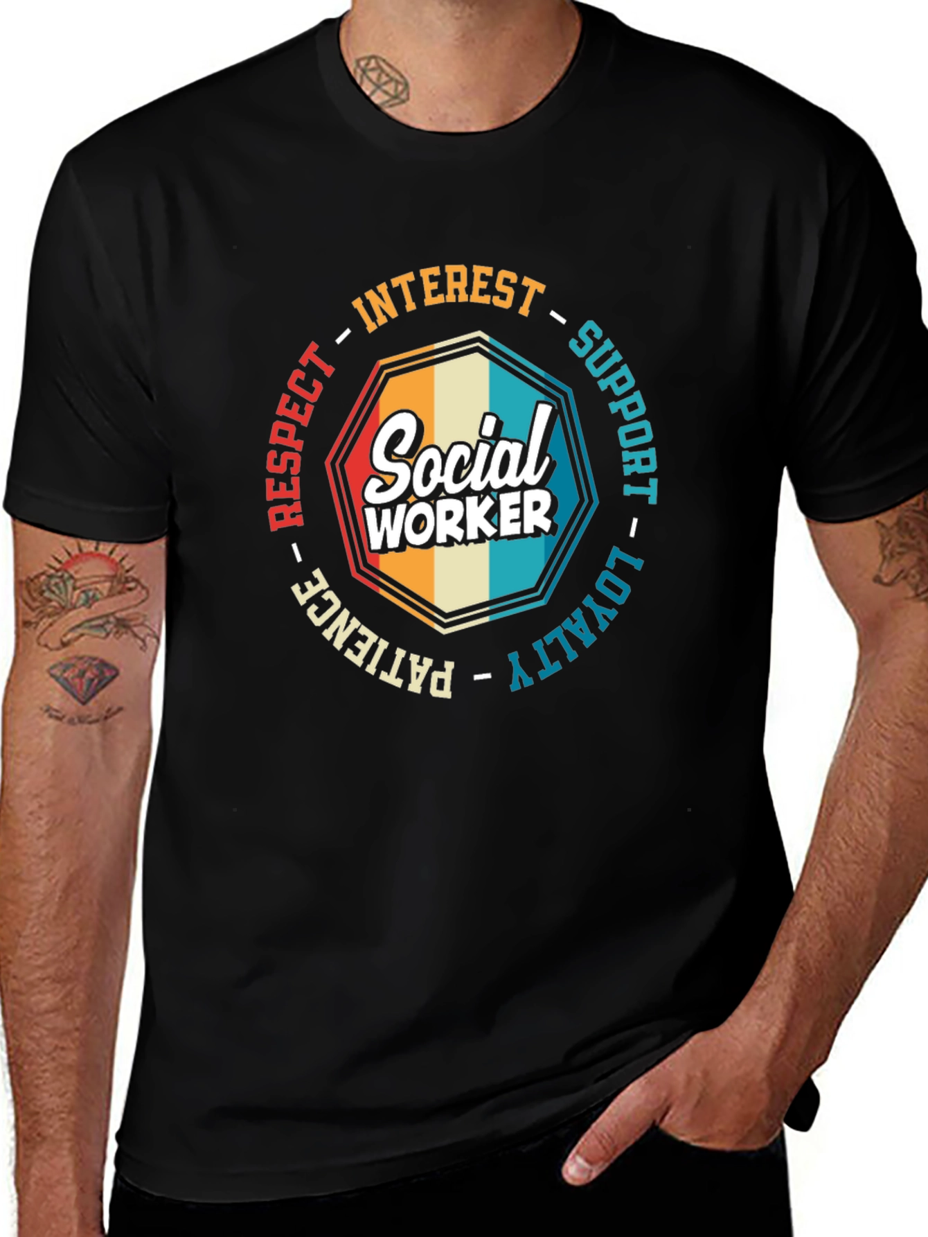 Social Worker T-Shirt: Respect, Loyalty, & Support
