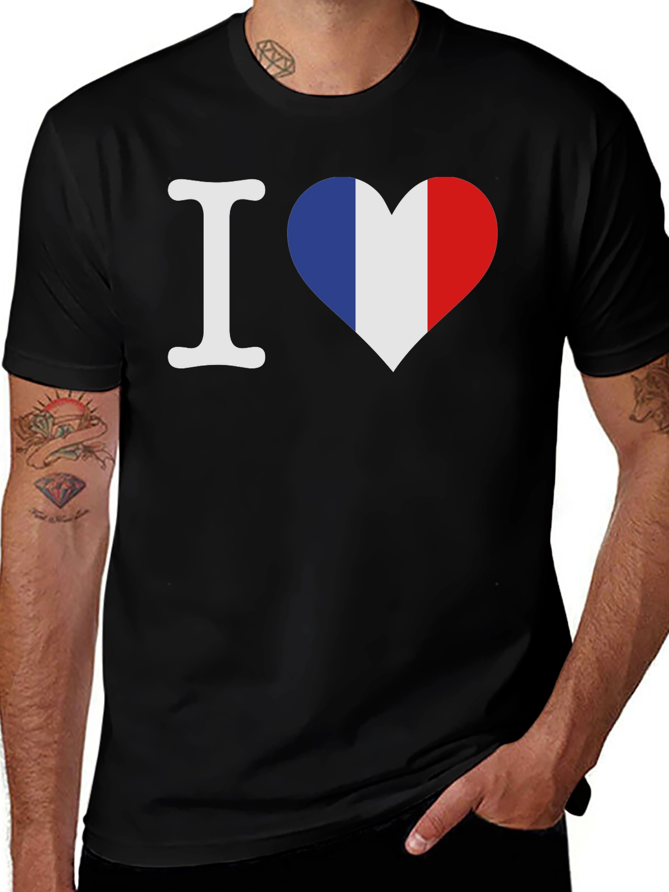 I Love France Tee - Stylish French Pride Shirt