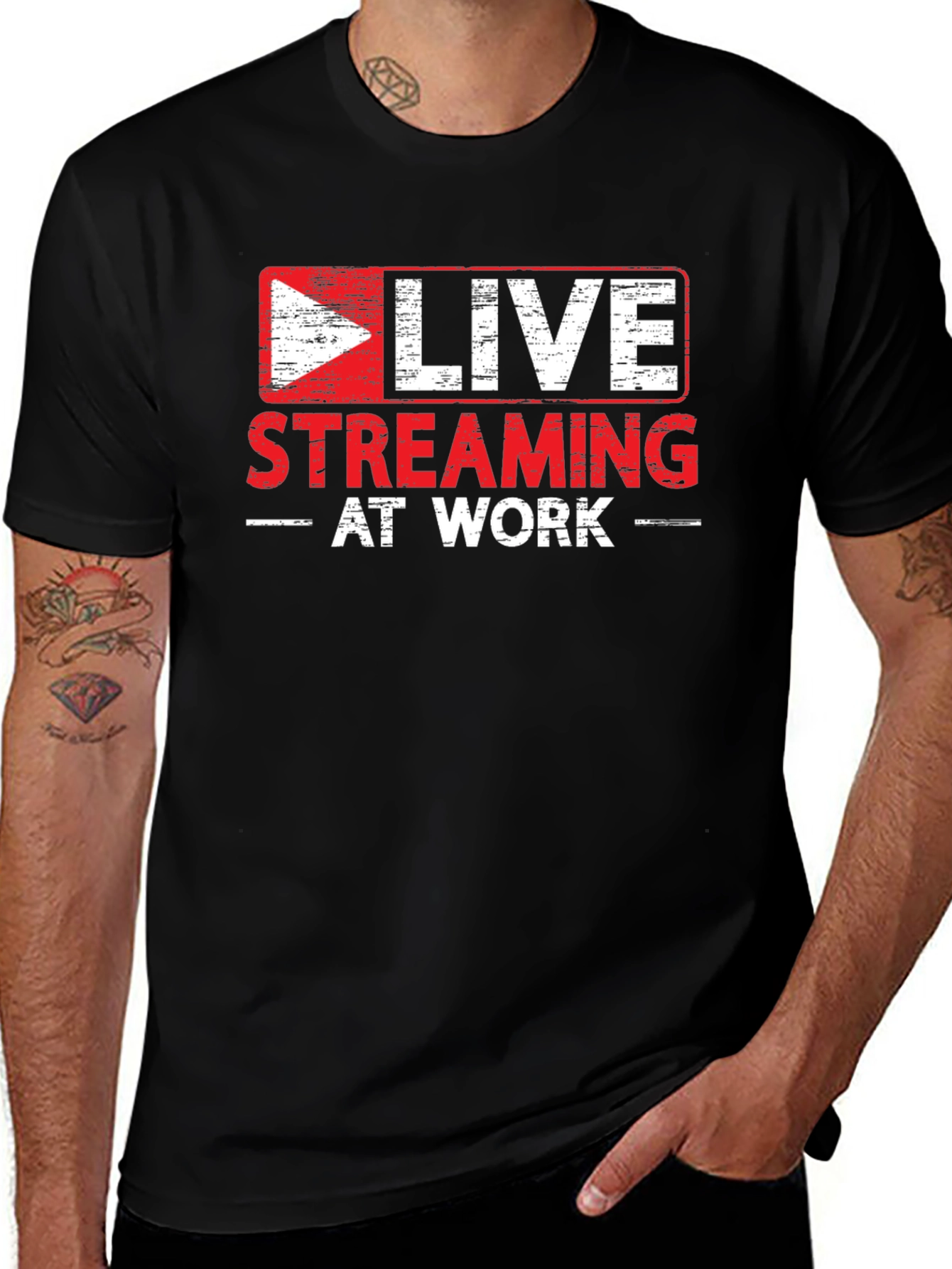 Variant 3 of Live Streaming at Work T-Shirt