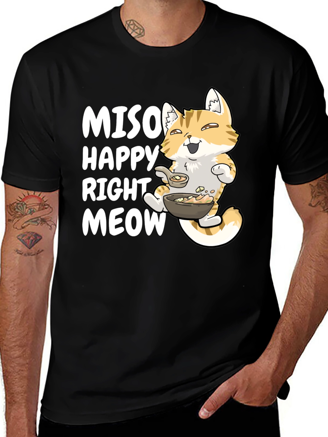 Variant 27 of Miso Happy Right Meow T-Shirt