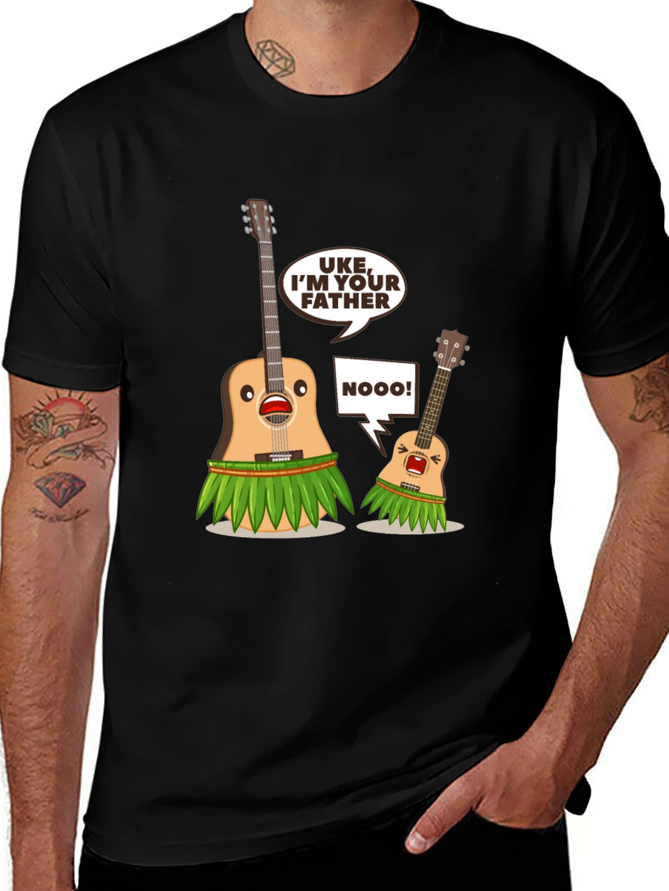 Variant 5 of Uke I'm Your Father Funny Graphic T-Shirt