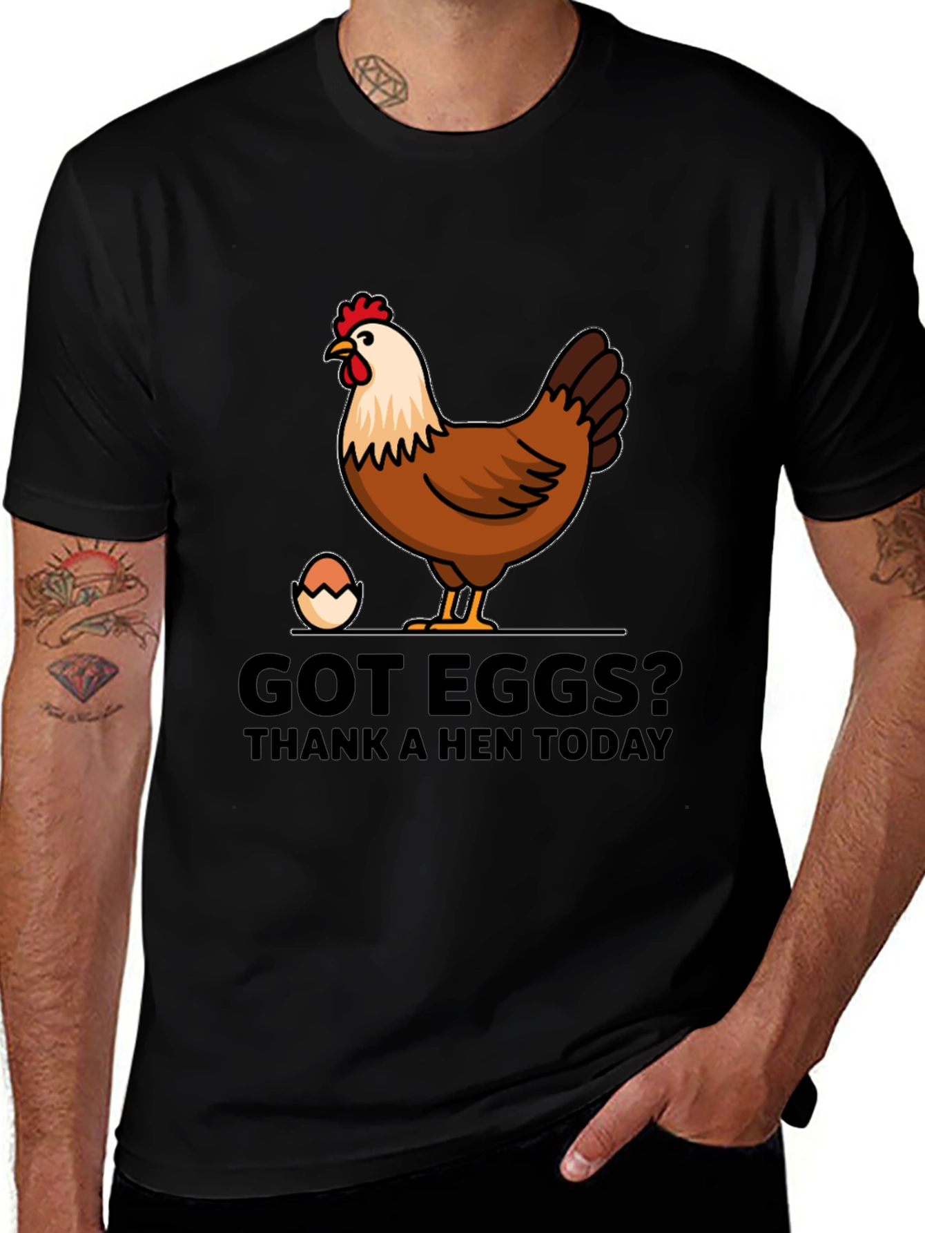 Variant 10 of Got Eggs? Thank A Hen Today Graphic T-Shirt