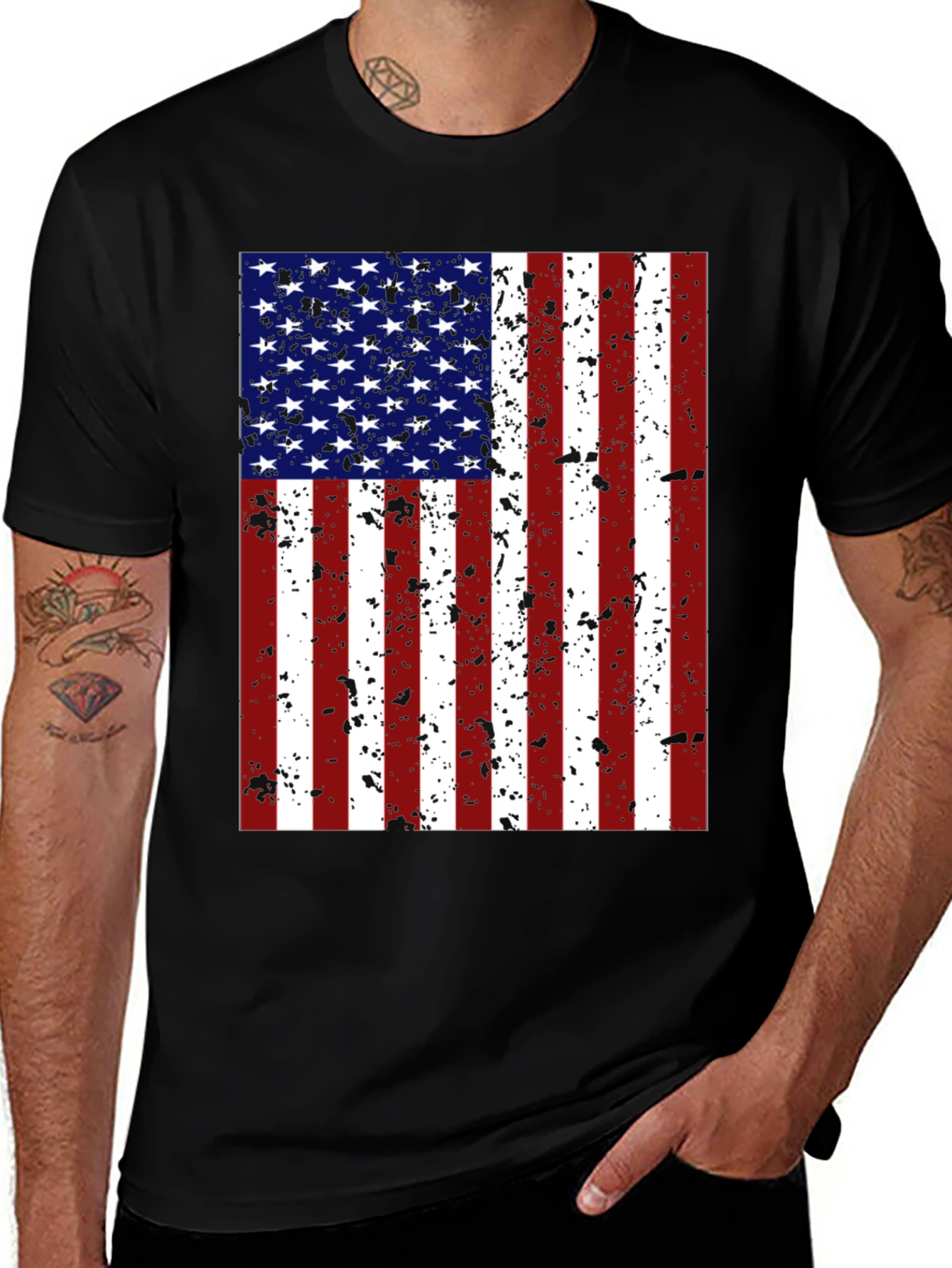 Variant 15 of American Flag Graphic T-Shirt Patriotic USA Pride