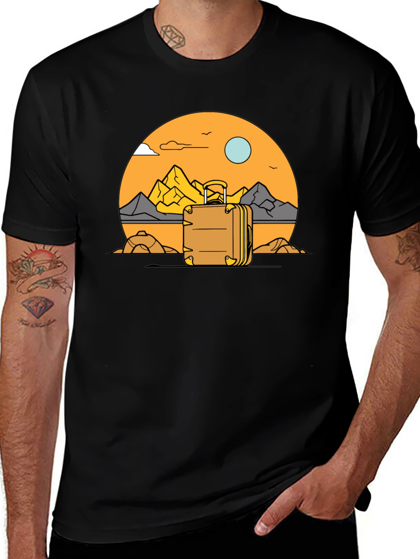 Variant 26 of Adventure Awaits T-Shirt - Travel Themed Graphic Tee