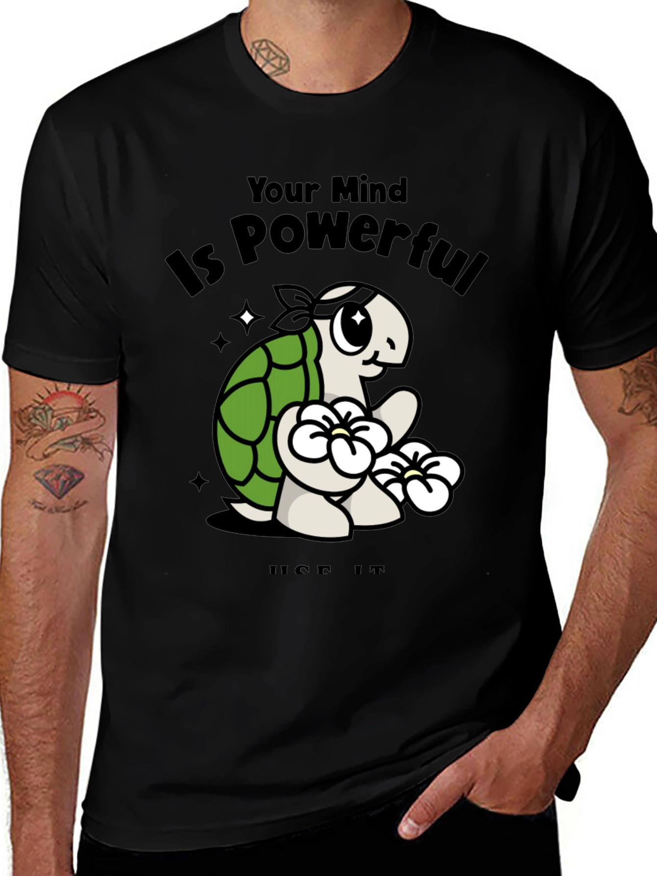 Variant 15 of Mindful Turtle Graphic Tee - Motivational Shirt