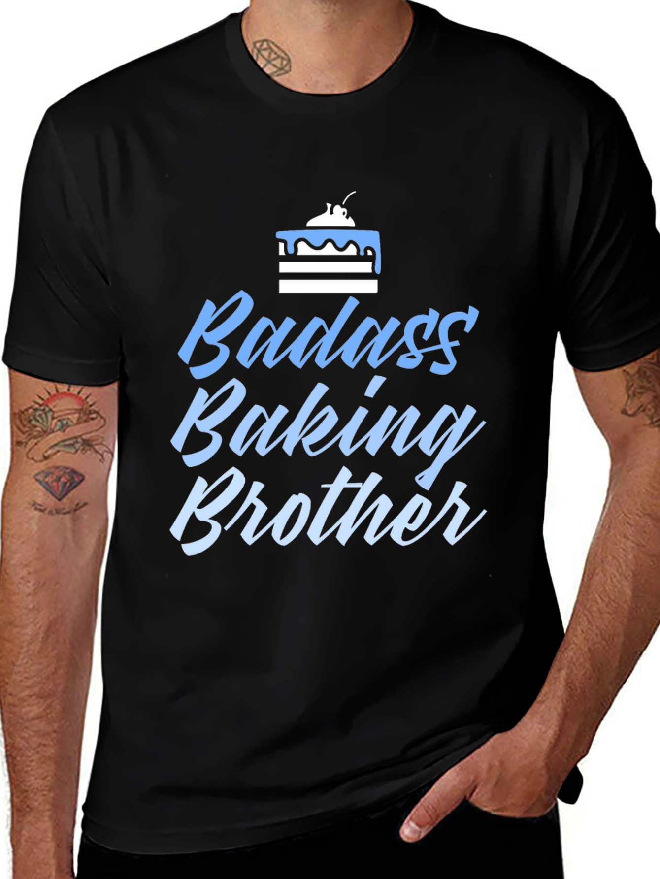 Variant 2 of Badass Baking Brother T-Shirt - Gift for Baker
