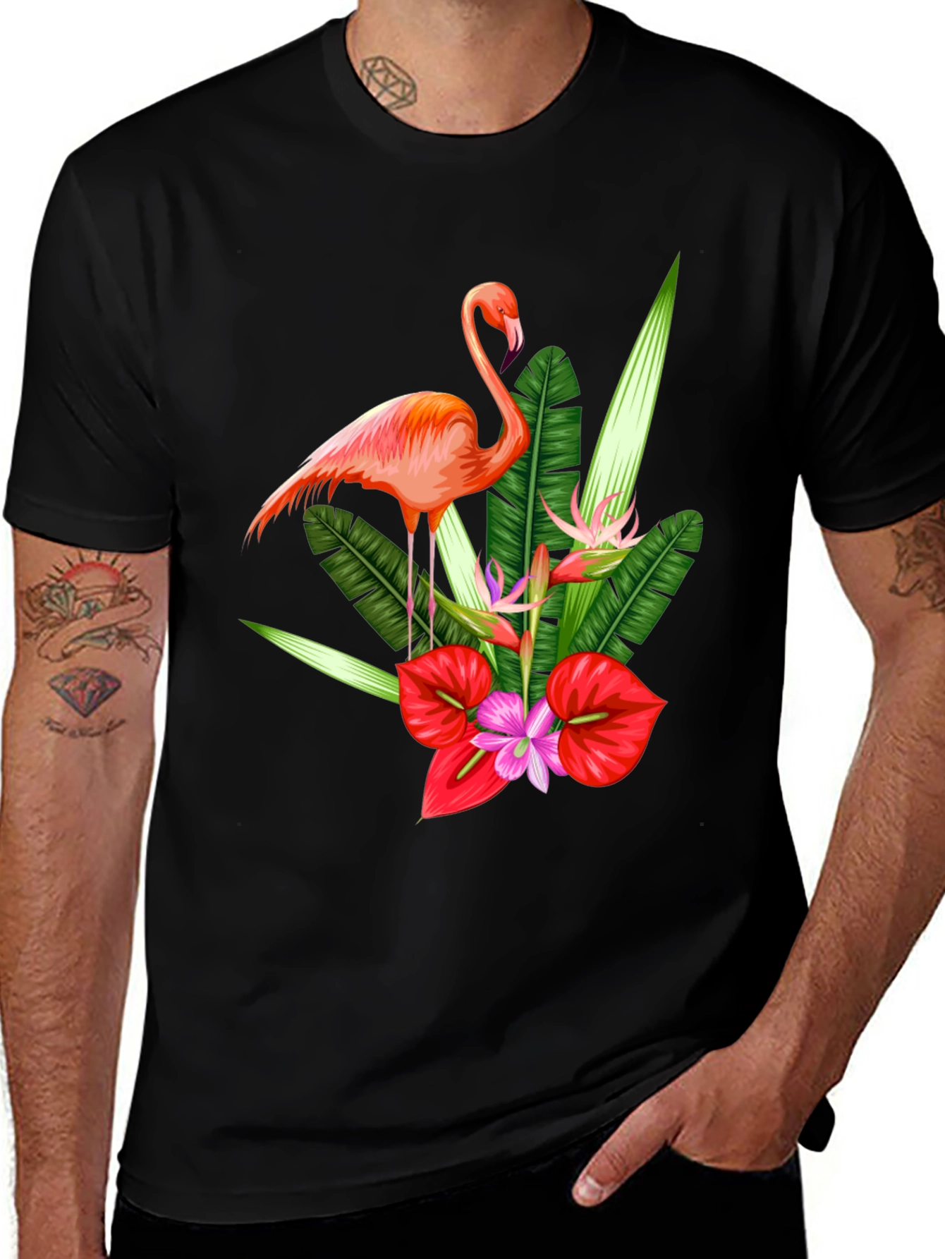 Variant 19 of Tropical Flamingo Graphic Tee
