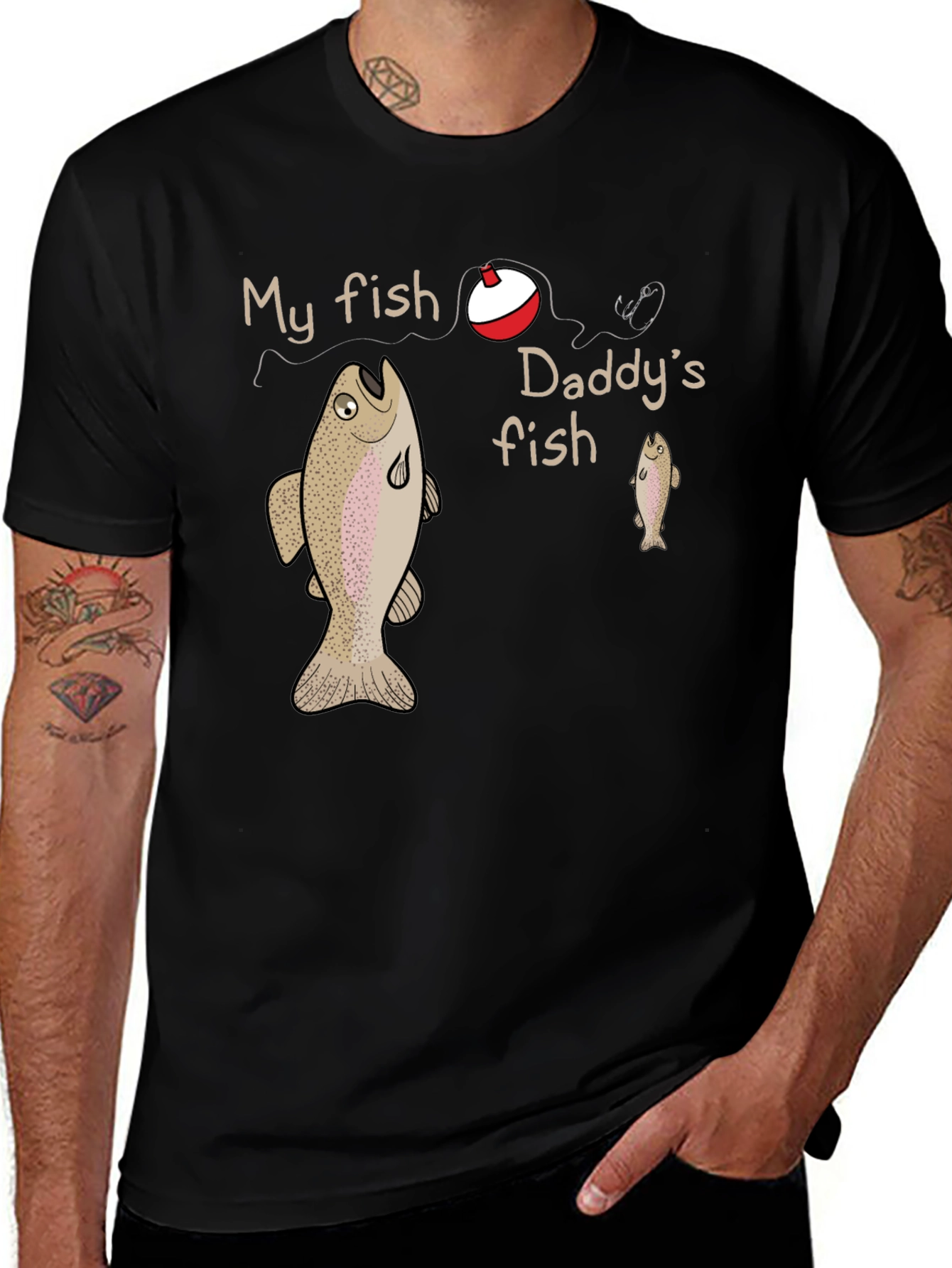 Variant 22 of My Fish Daddy's Fish Graphic Tee