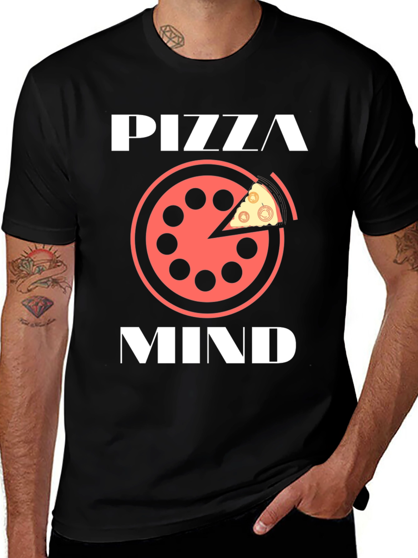Pizza Mind Graphic Tee - Unisex Casual T-Shirt