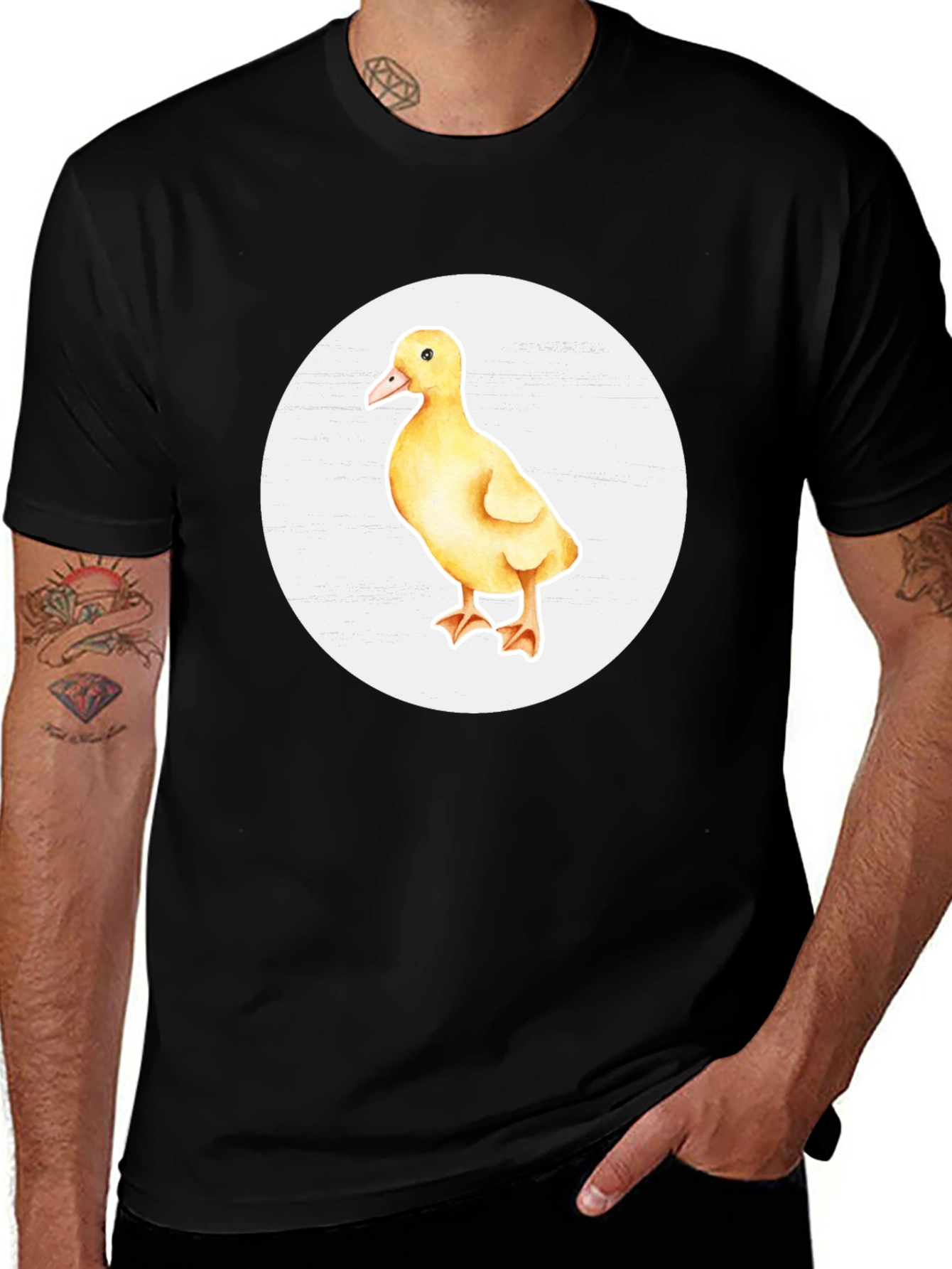 Variant 25 of Duckling Graphic Black T-Shirt