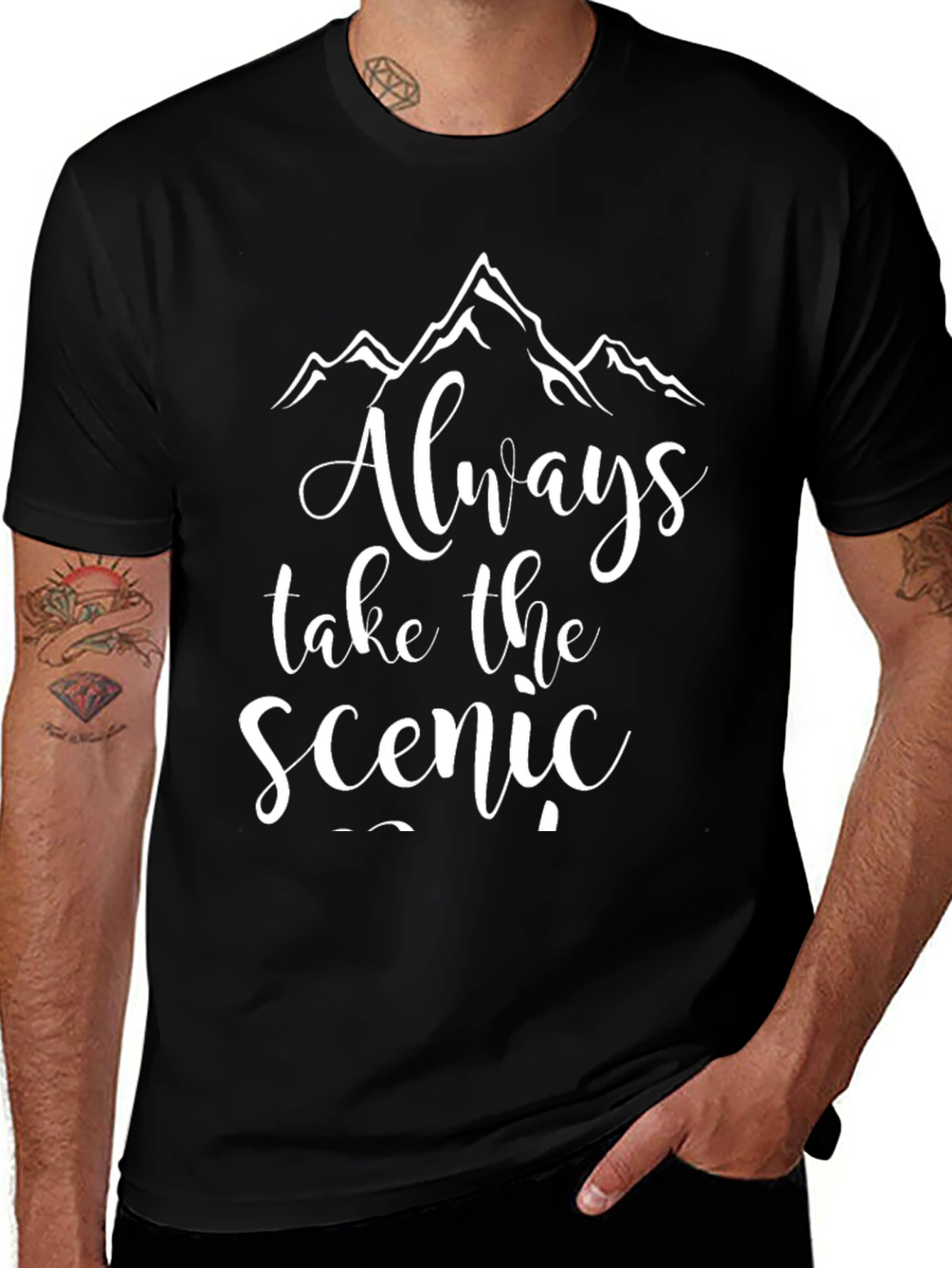 Variant 10 of Scenic Route Black T-Shirt