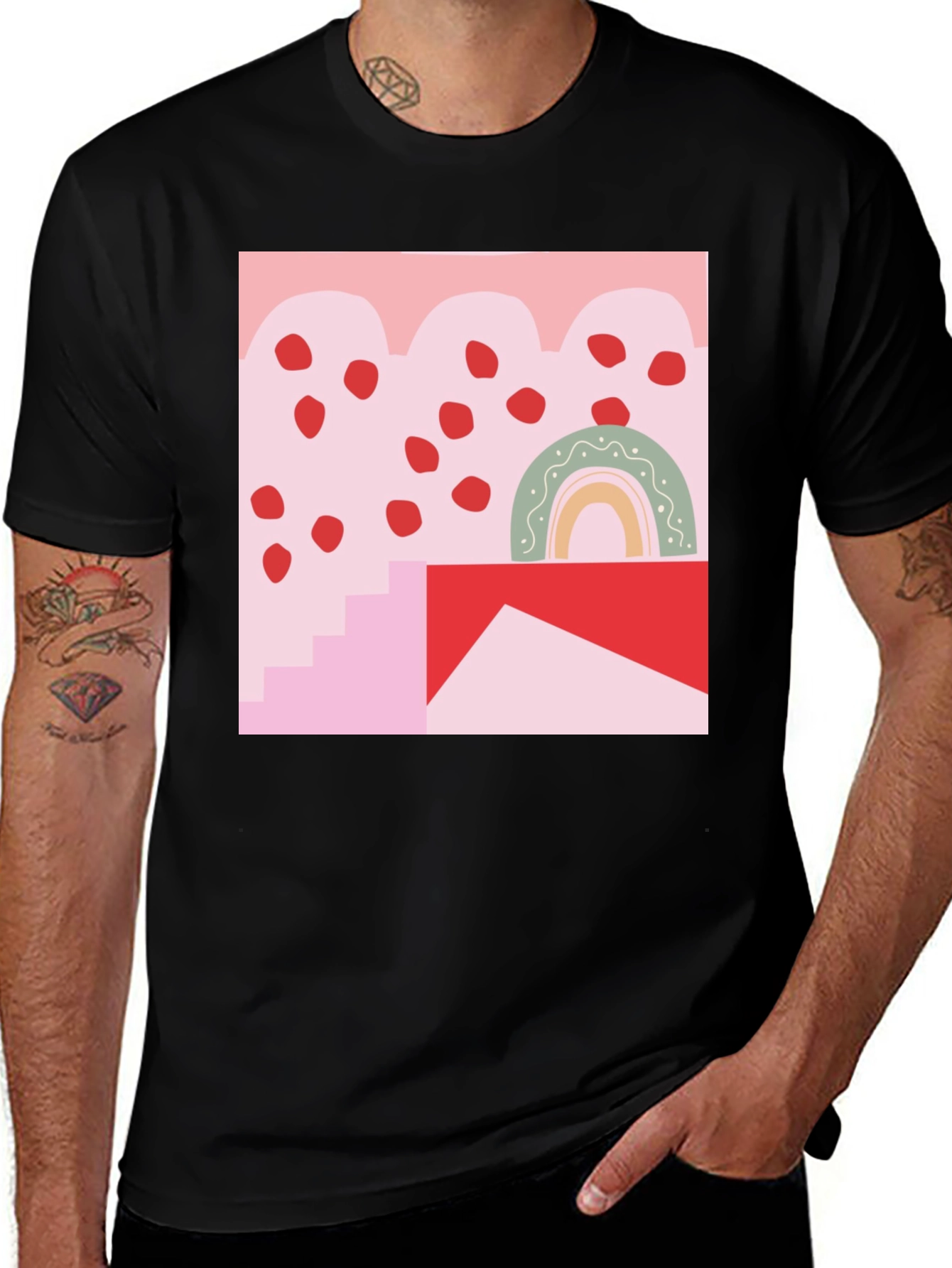 Variant 26 of Abstract Graphic Print T-Shirt