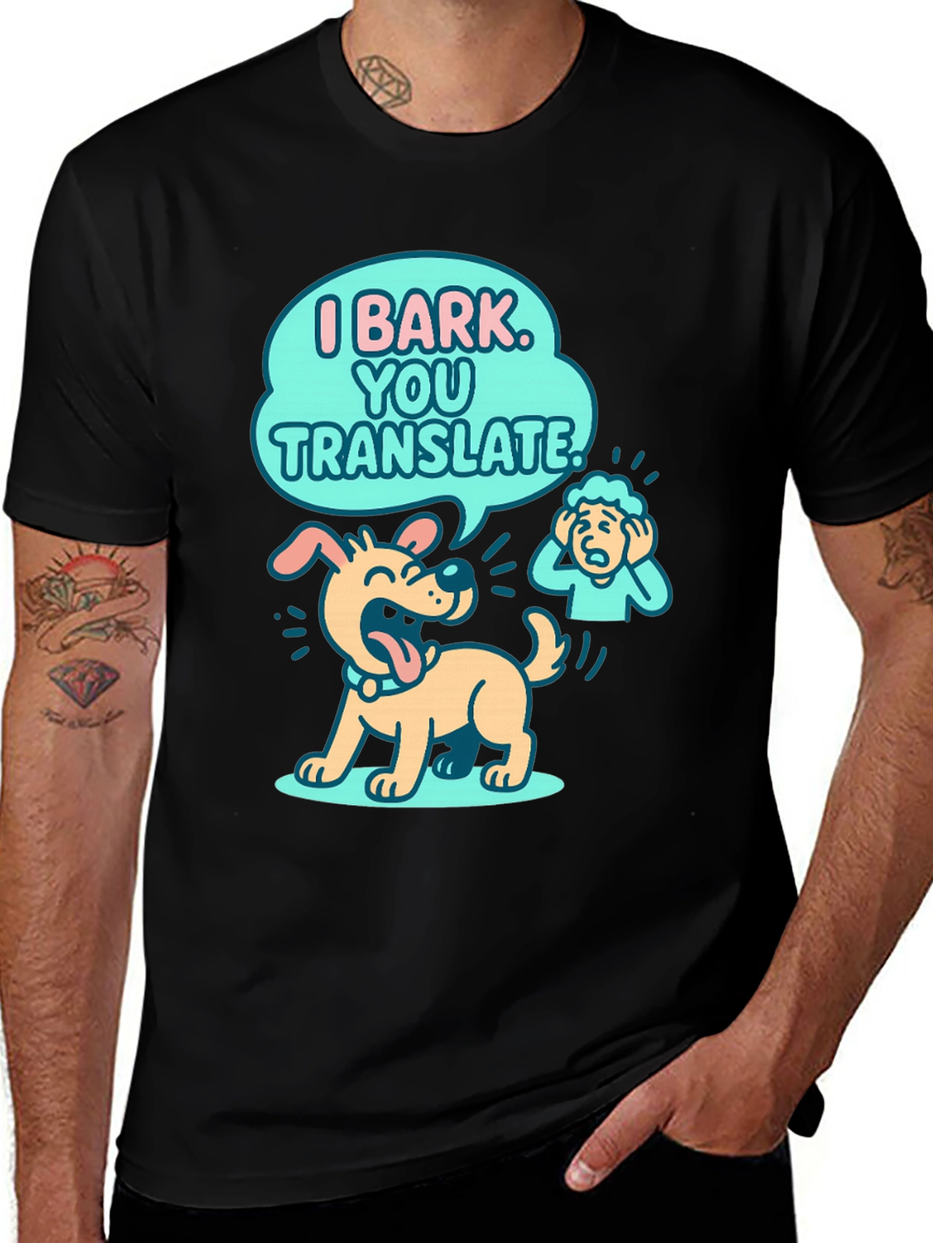 Variant 30 of Funny Dog T-Shirt - I Bark You Translate