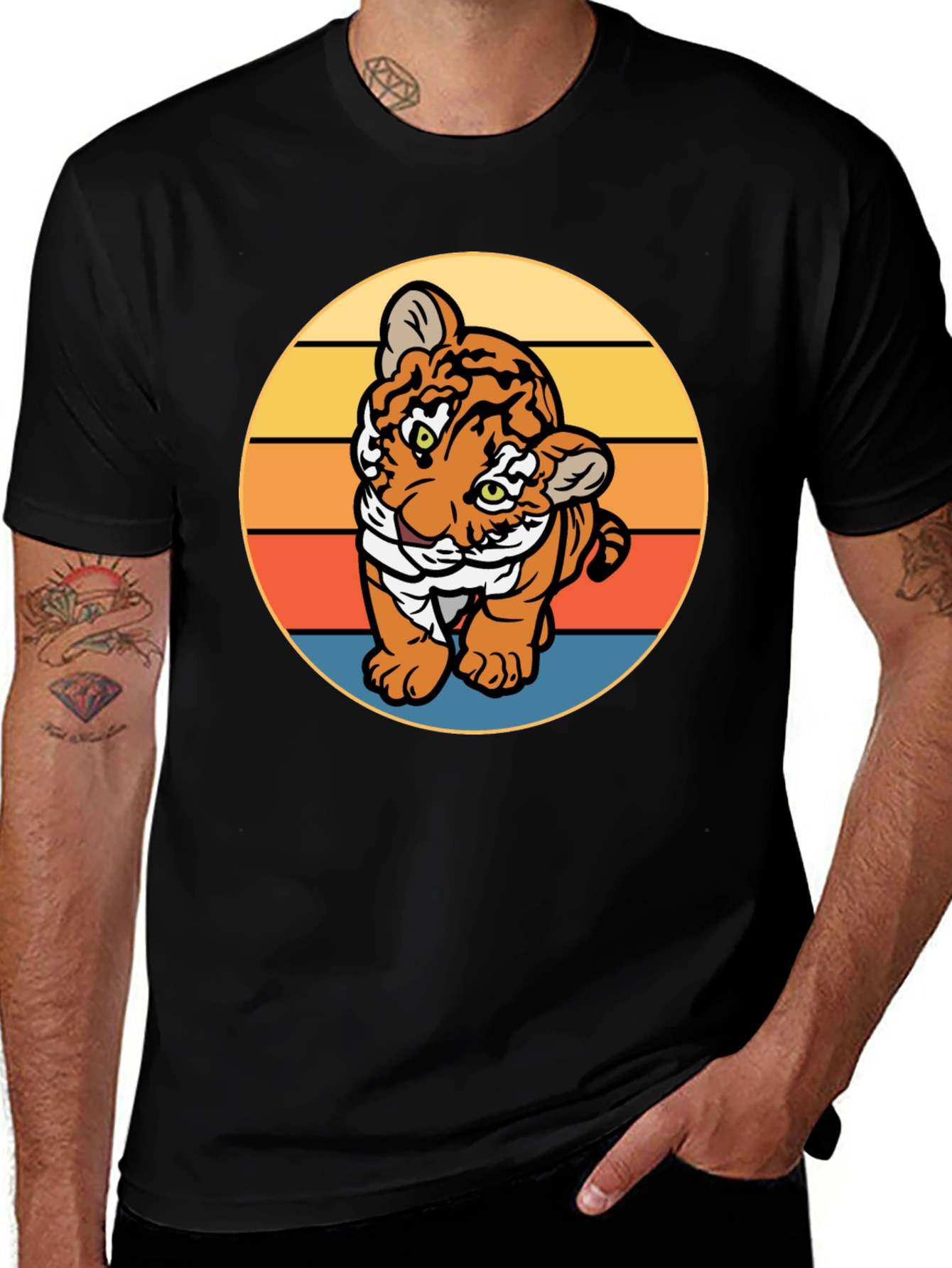 Variant 13 of Retro Tiger Cub Tee