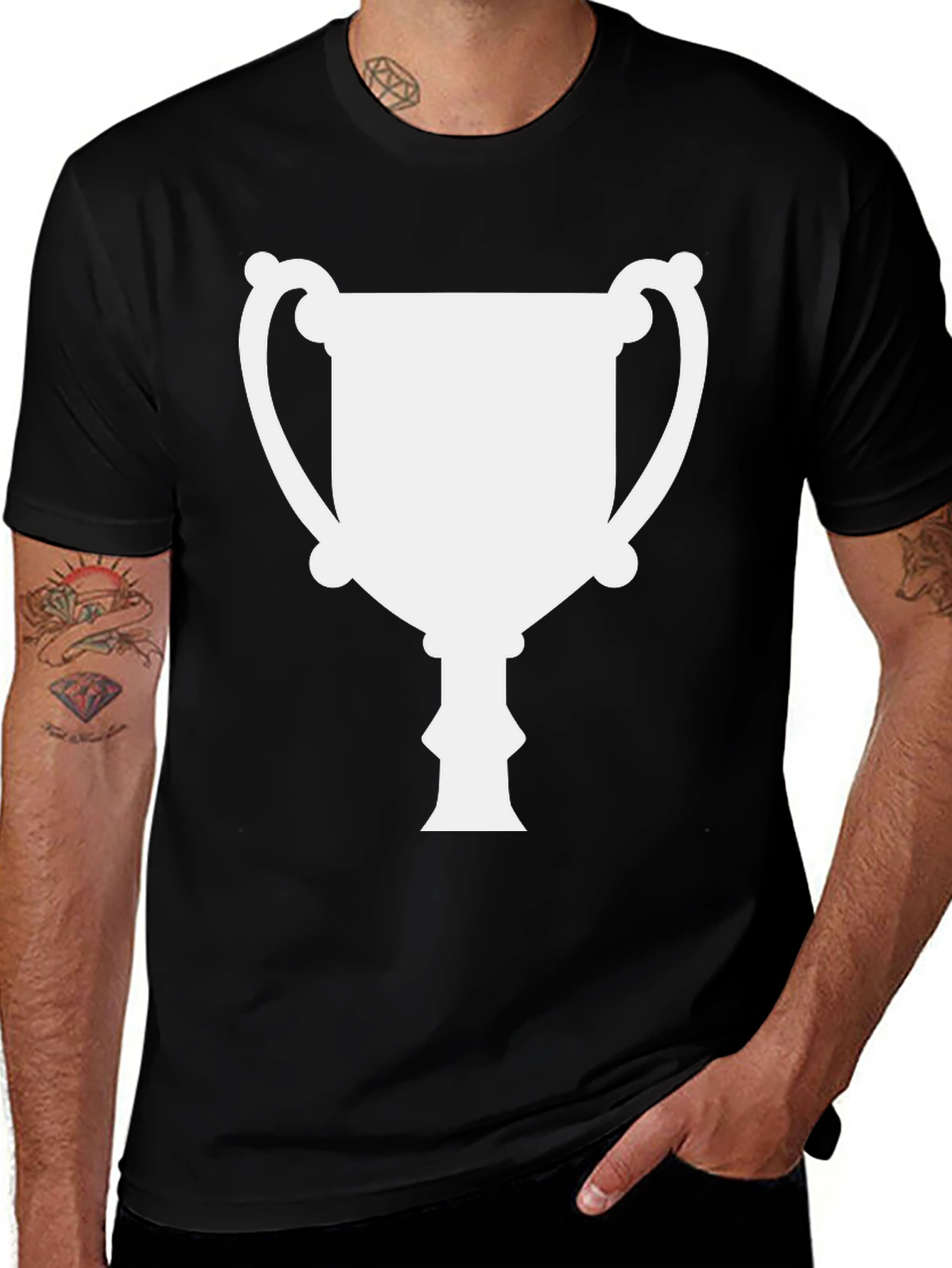 Variant 22 of Trophy Graphic Tee - Black
