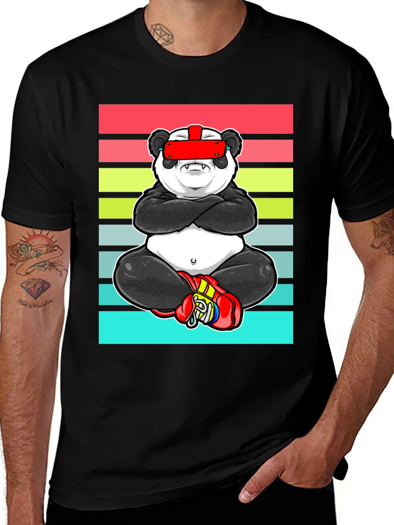 Variant 15 of VR Boxing Panda T-Shirt