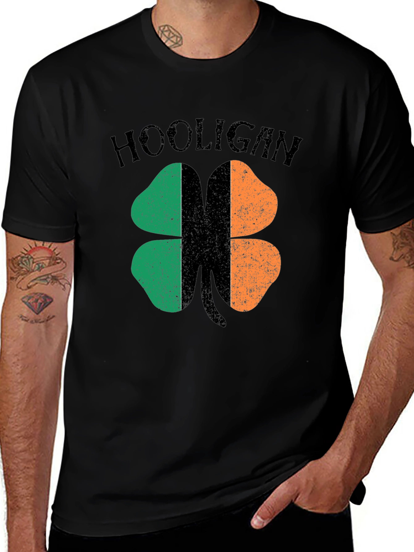 Variant 29 of Irish Hooligan Shamrock T-Shirt - St. Patrick's Day