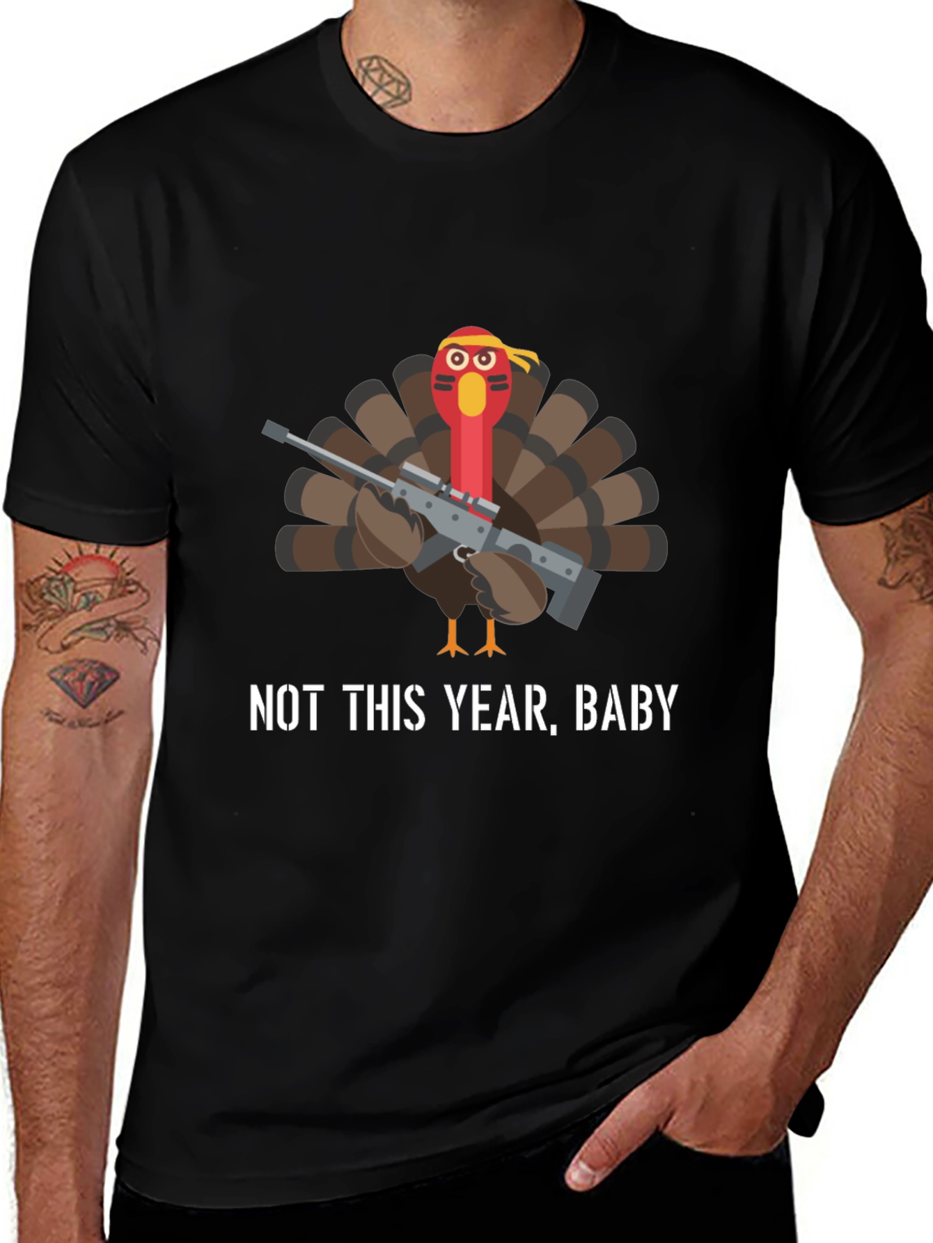 Variant 20 of Not This Year Baby Turkey T-Shirt