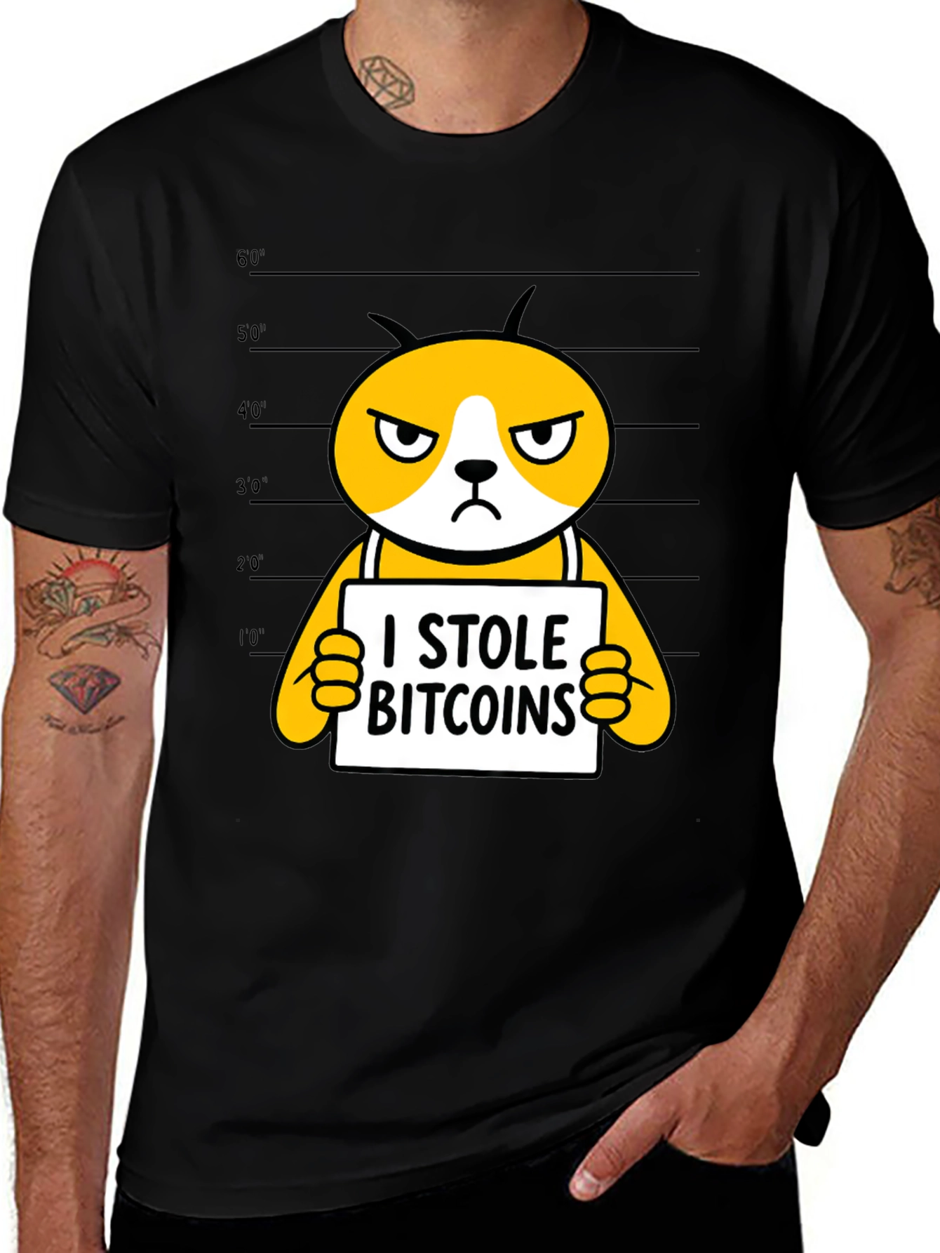Variant 23 of Bitcoin Thief T-Shirt - Funny Crypto Design
