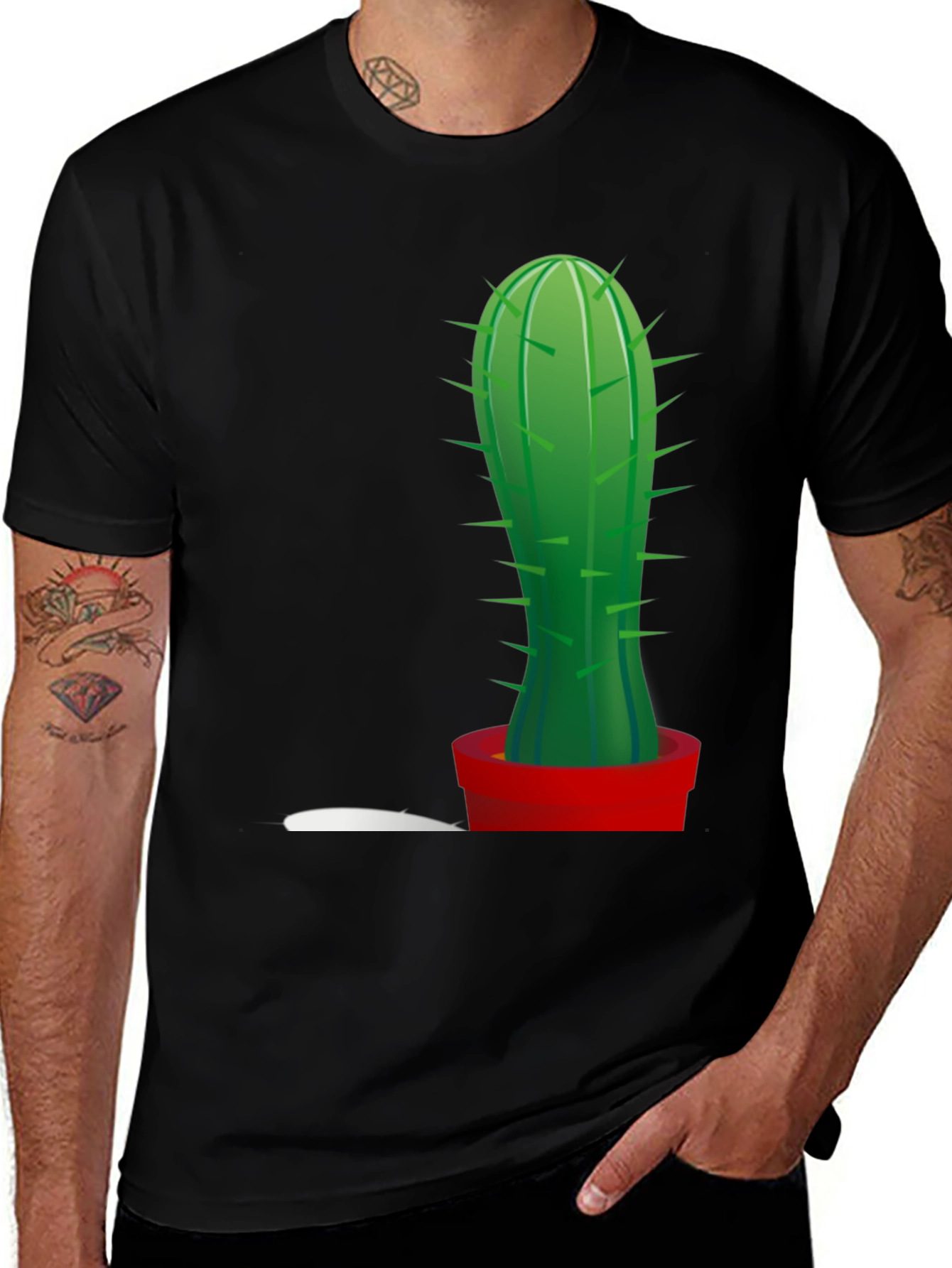 Variant 7 of Cactus Graphic Tee - Trendy Plant Lover Shirt
