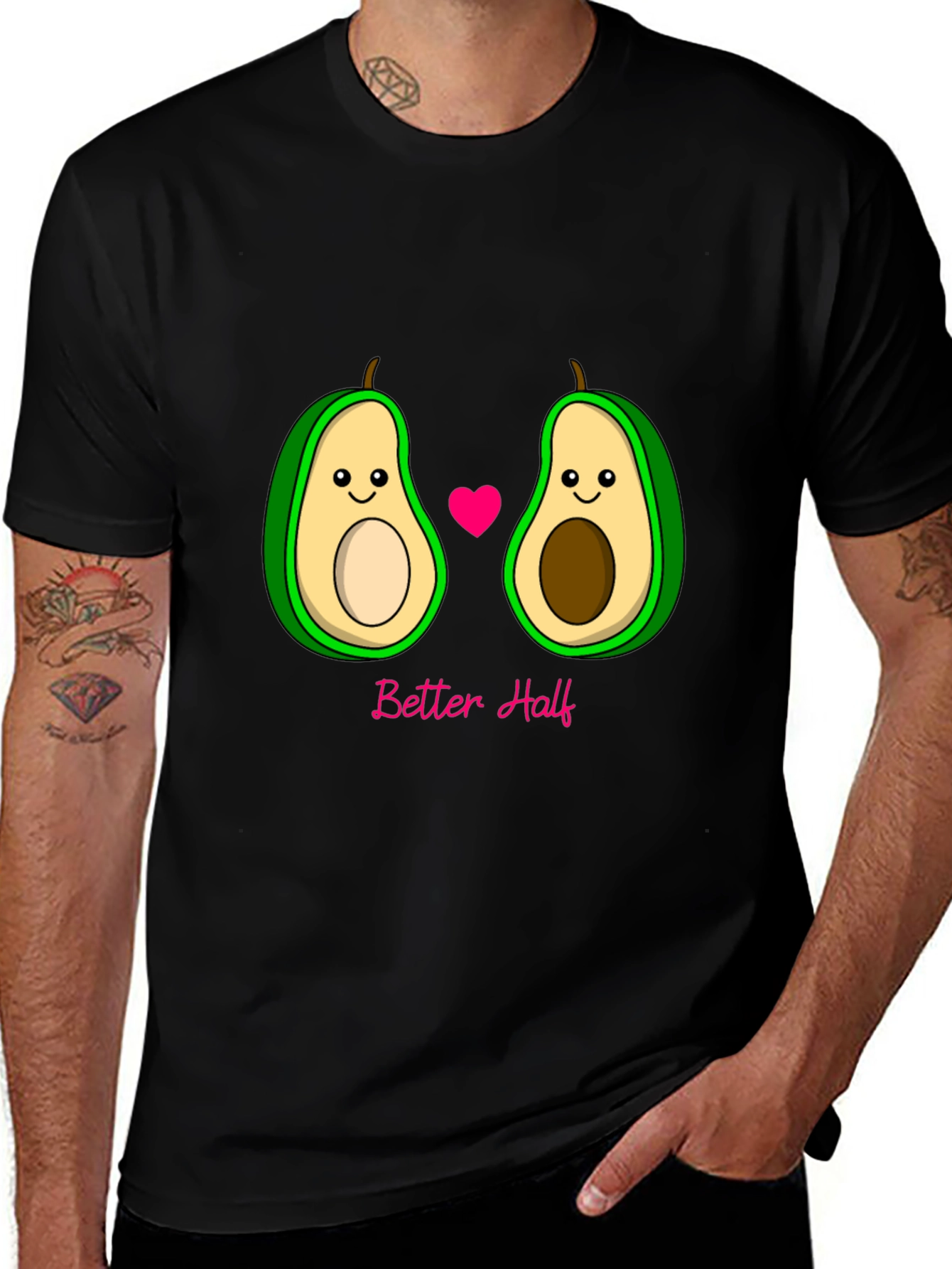 Variant 9 of Avocado Better Half Couple's T-Shirt