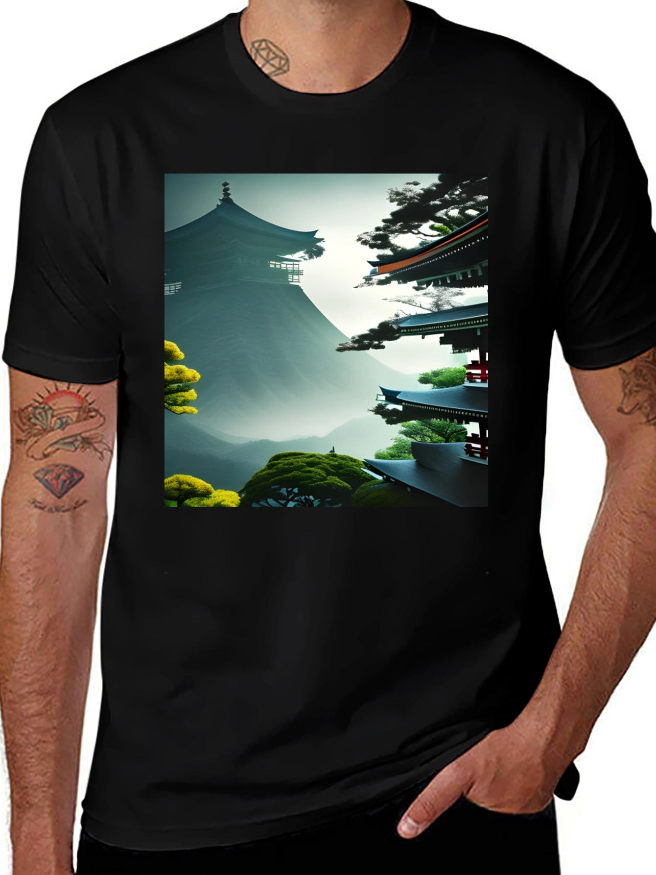 Variant 16 of Zen Garden Graphic Tee - Unisex Soft Cotton