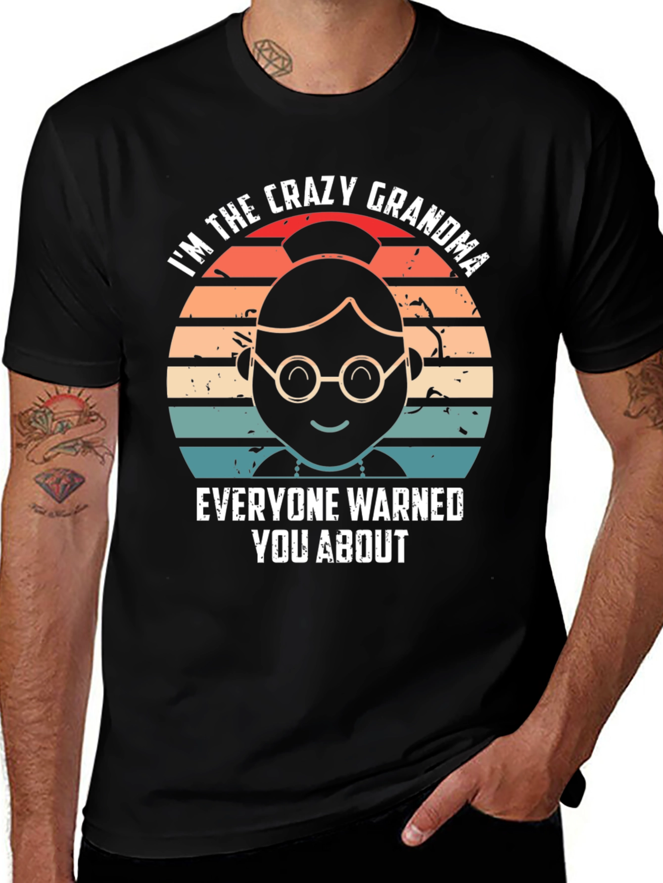 Variant 20 of Crazy Grandma Graphic Tee - Unique Statement Shirt