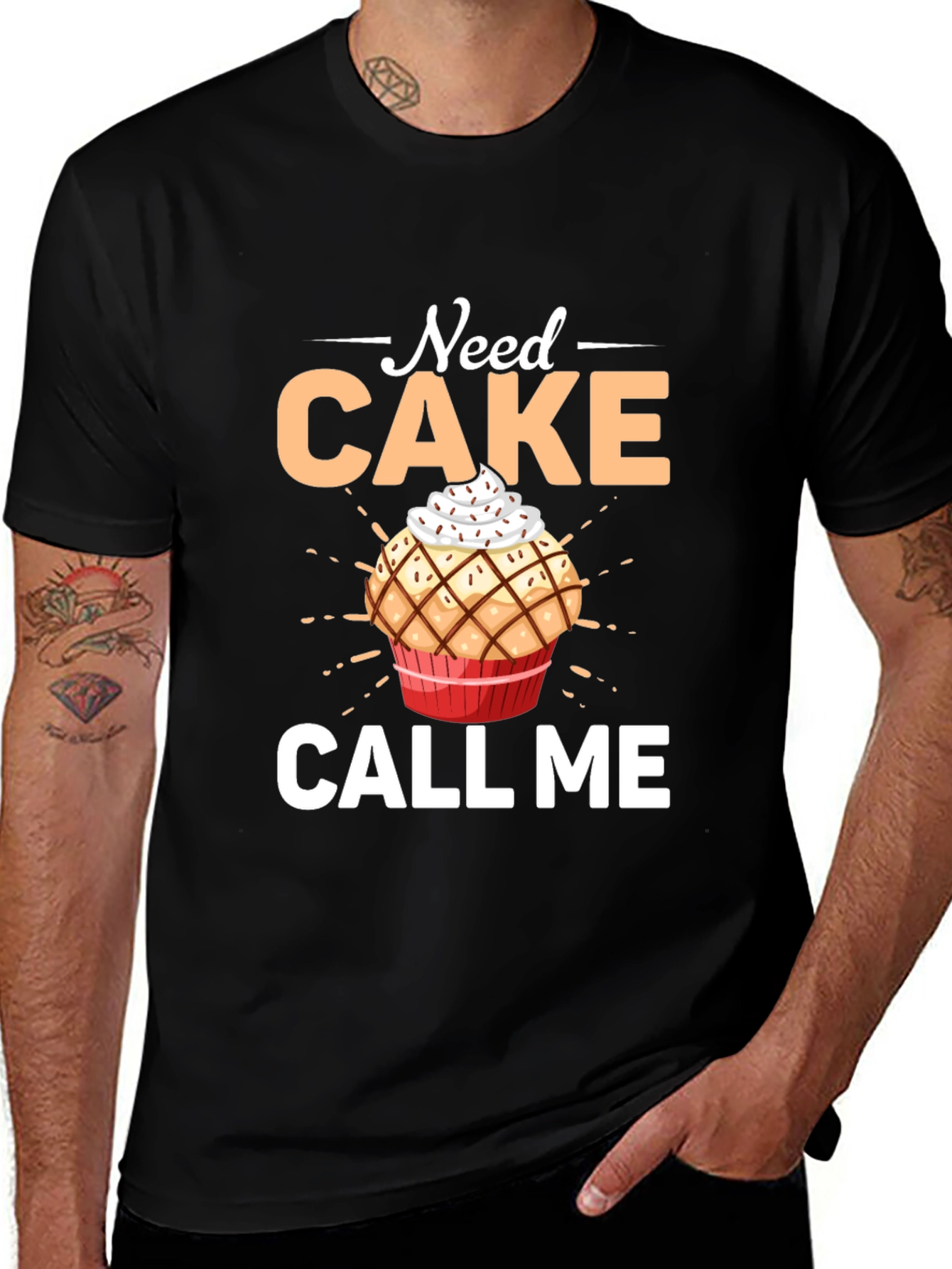 Need Cake Call Me Graphic T-Shirt